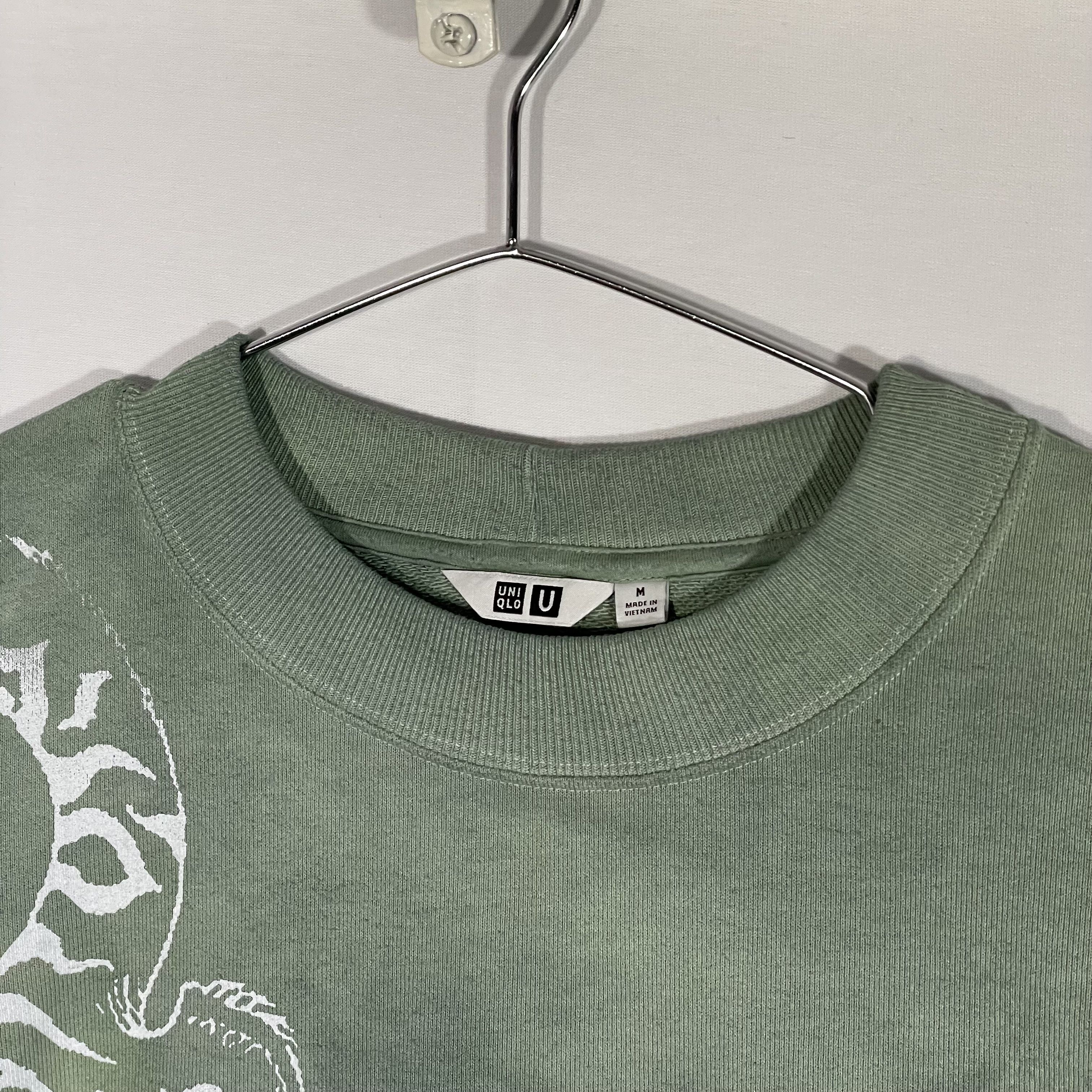 Uniqlo Uniqlo Green Sweatshirt Tiger alt rare y2k streetwear custom Size US M / EU 48-50 / 2 - 6 Thumbnail