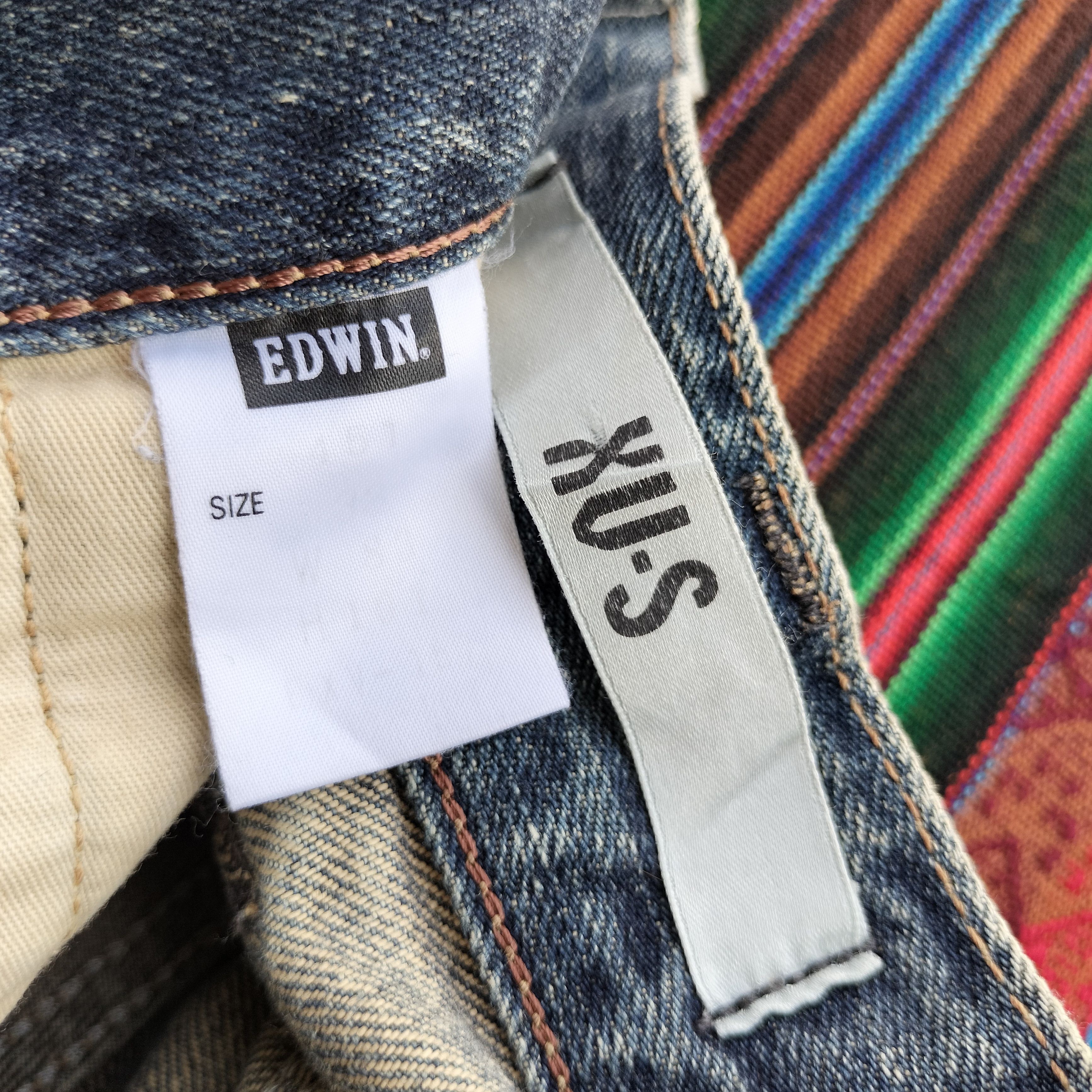 Edwin Vintage Edwin XV-S japan studded rhinestone denim Size US 34 / EU 50 - 11 Thumbnail
