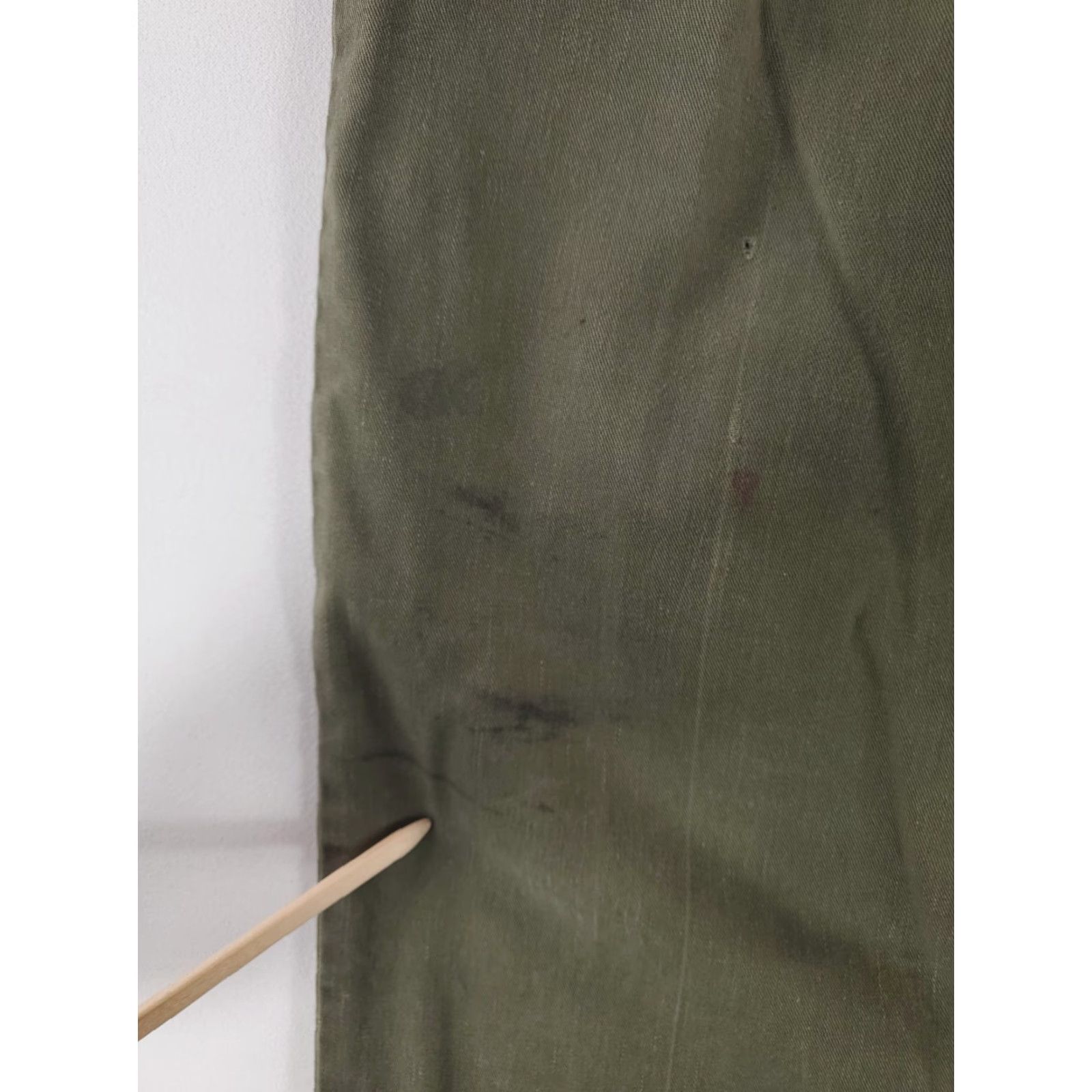 Olive VINTAGE US Military 70s OG 507 Pants Olive Green Distressed Mens 33x30 Chino Clothing Size US 33 - 3 Thumbnail
