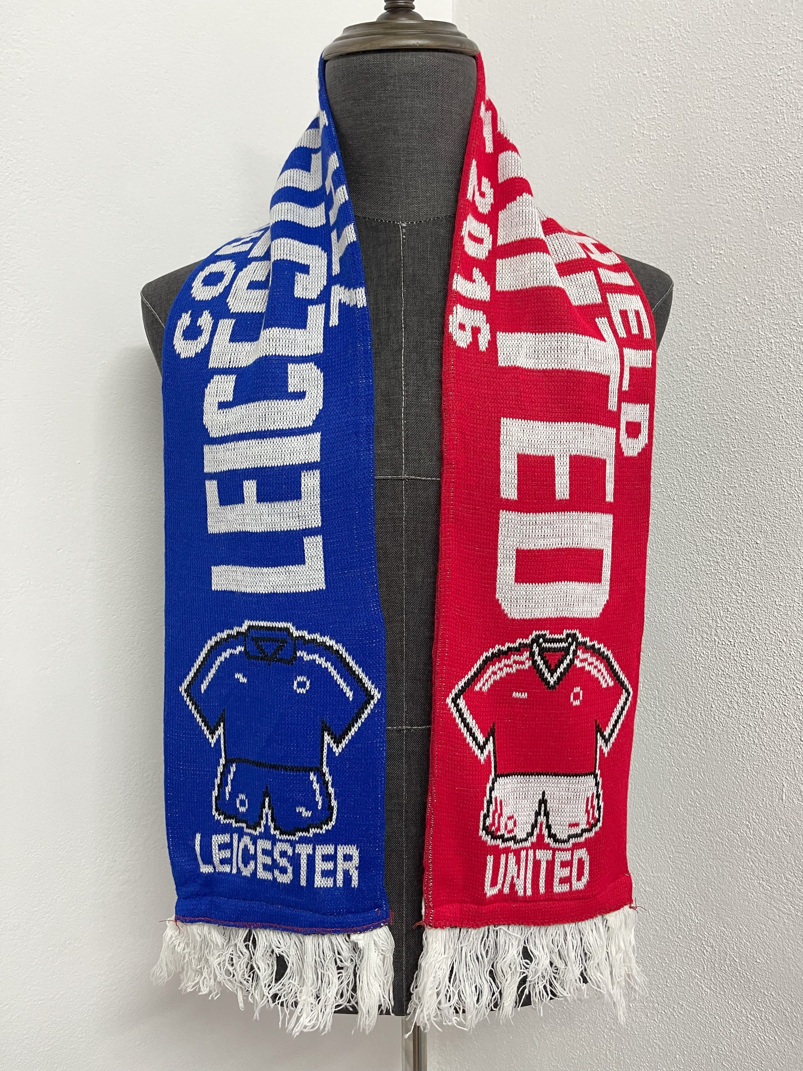 Vintage Leicester United Scarf / Muffler - 6066 Size ONE SIZE - 2 Thumbnail