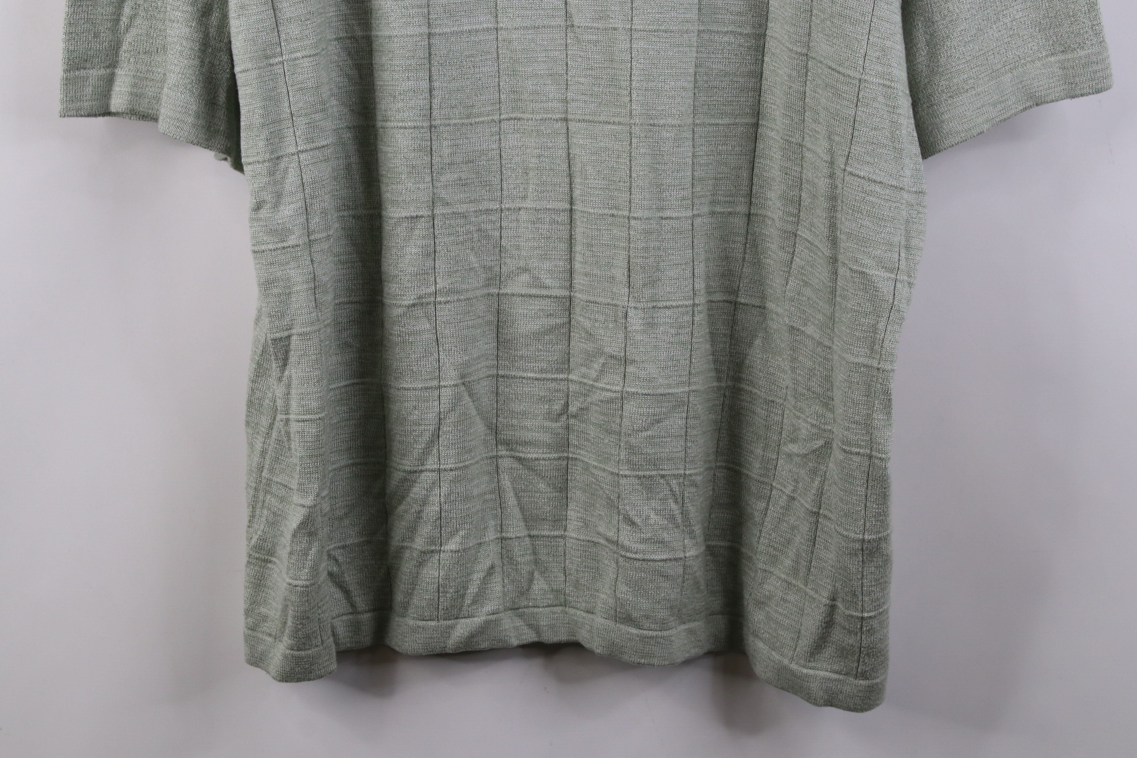 Vintage Vintage 90s Streetwear Knit Collared Polo Shirt Green Size US L / EU 52-54 / 3 - 3 Thumbnail
