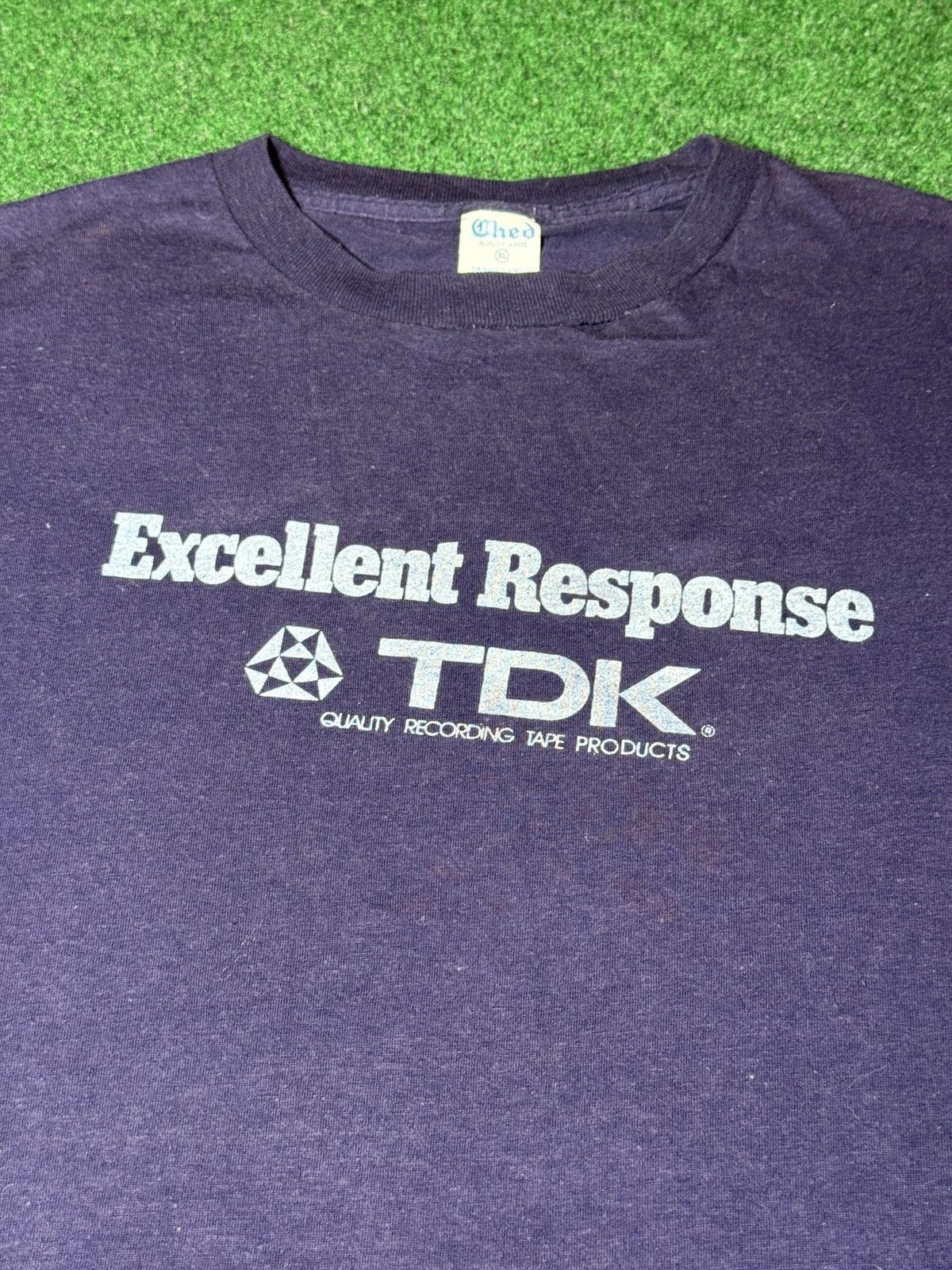 Vintage Vintage 80s TDK RARE VHS Tapes Cassette Recording T Shirt Size US XL / EU 56 / 4 - 2 Thumbnail