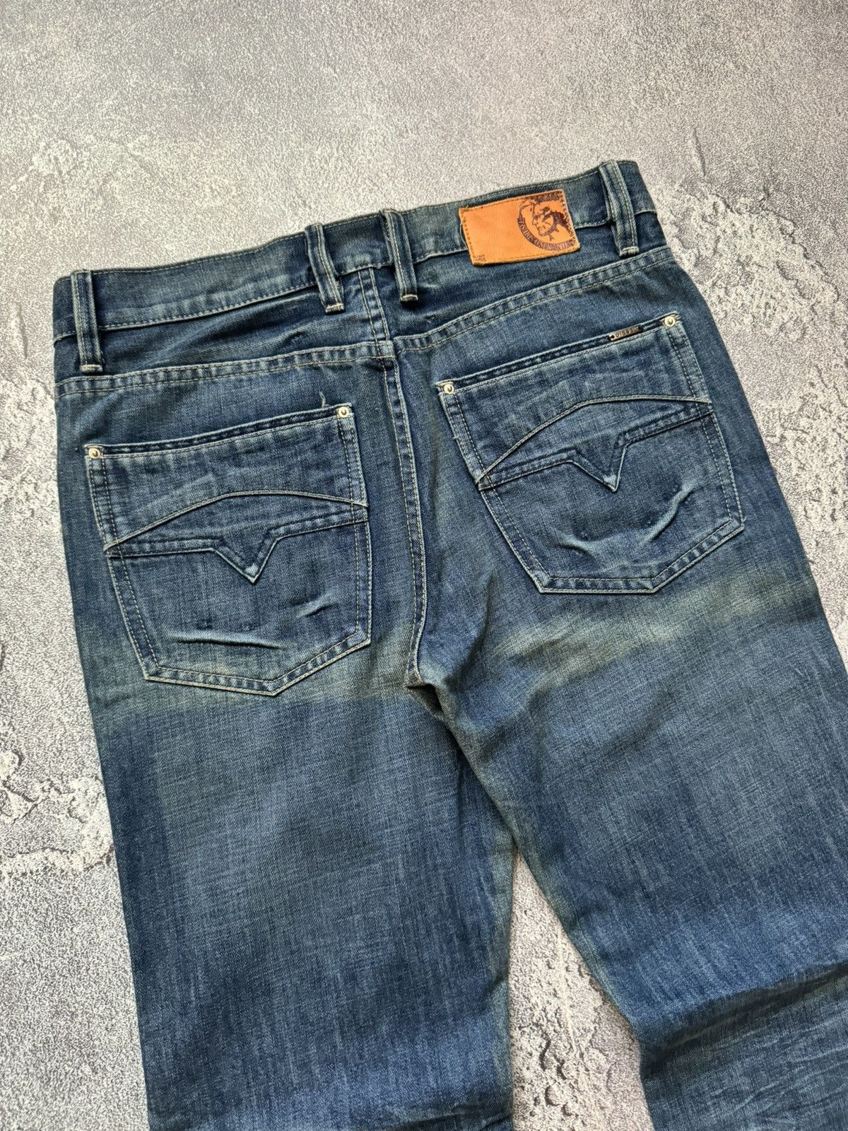 Diesel × Diesel Black Gold Diesel 34 flared denim pant trouser Jean chino distressed Size US 34 / EU 50 - 3 Thumbnail