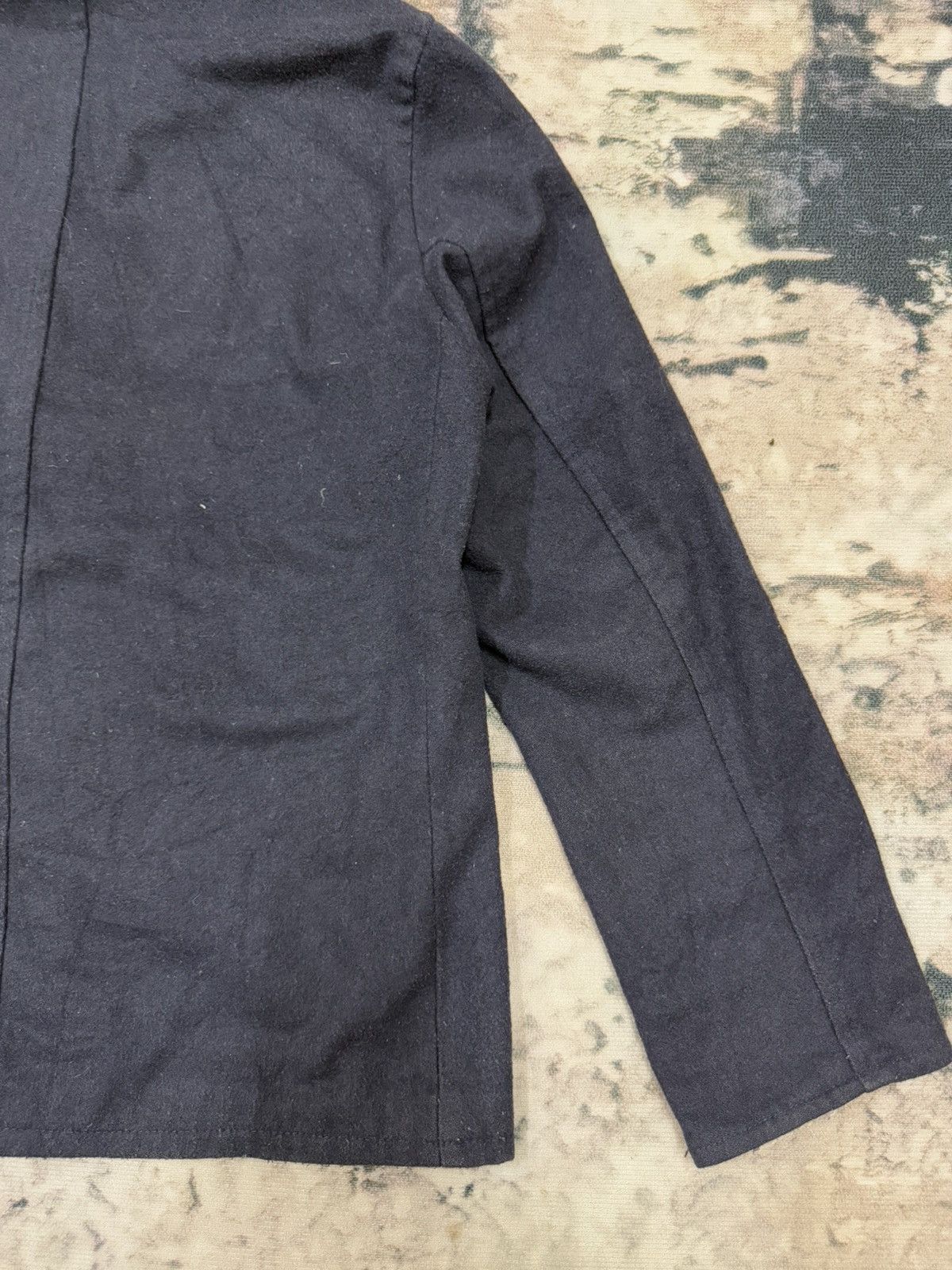 Japanese Brand Vintage Fatigues Fleece Sherpa Hoodie Wool Duffle Jacket Size US M / EU 48-50 / 2 - 16 Thumbnail