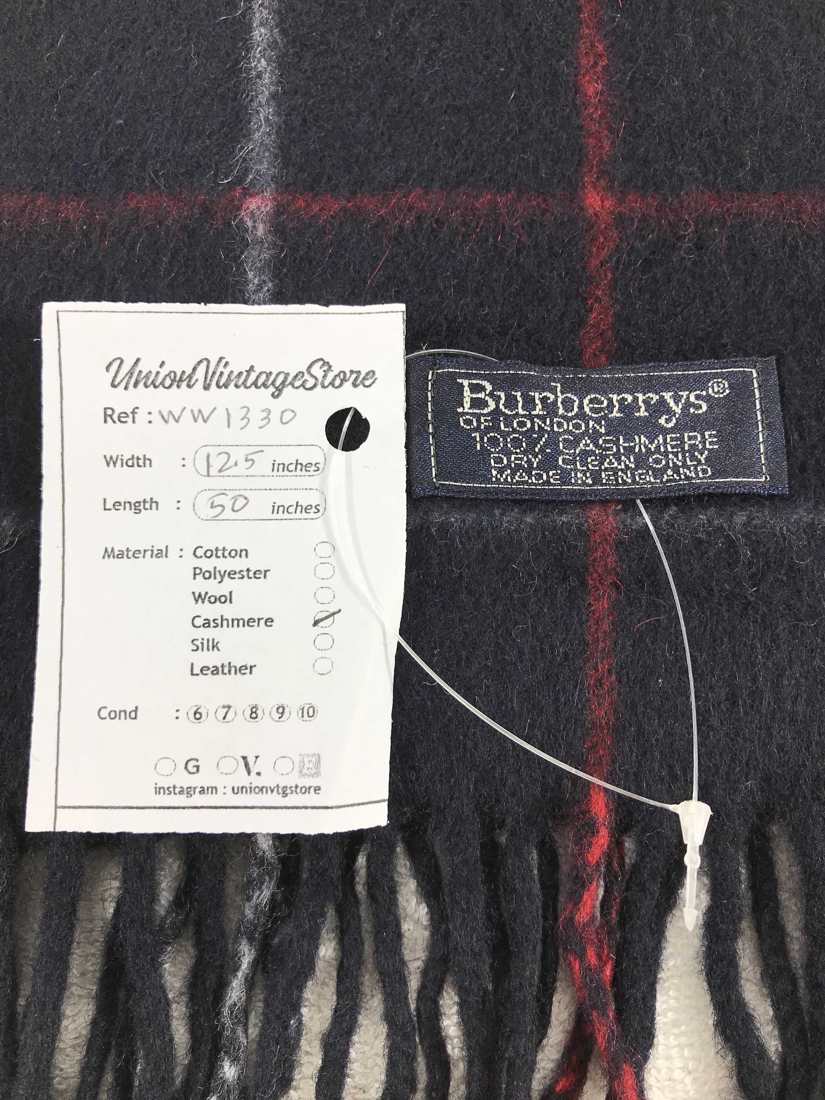 Burberry × Vintage Burberry Scarf / Muffler / Neckwear - WW1330 Size ONE SIZE - 4 Thumbnail