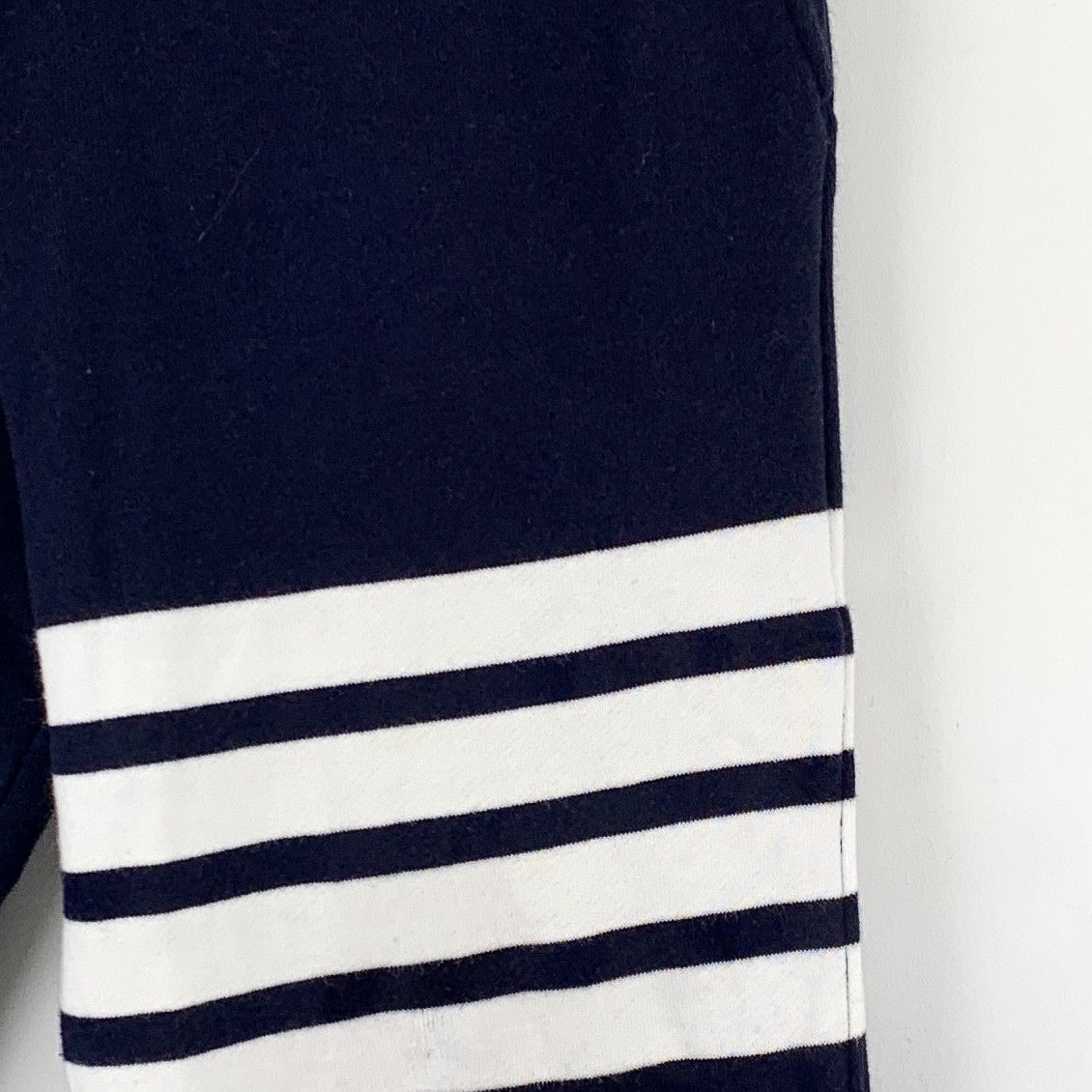 Thom Browne Thom Browne Four-Bar Sweatpants Navy (38) Size US 38 / EU 54 - 3 Thumbnail