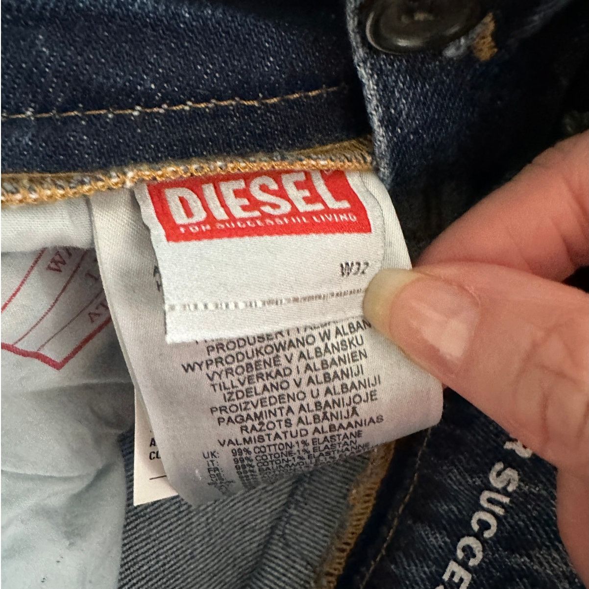 Diesel Rare Diesel Jeans Medium Wash Womens US 32 D Buckle Size 32" / US 10 / IT 46 - 12 Thumbnail