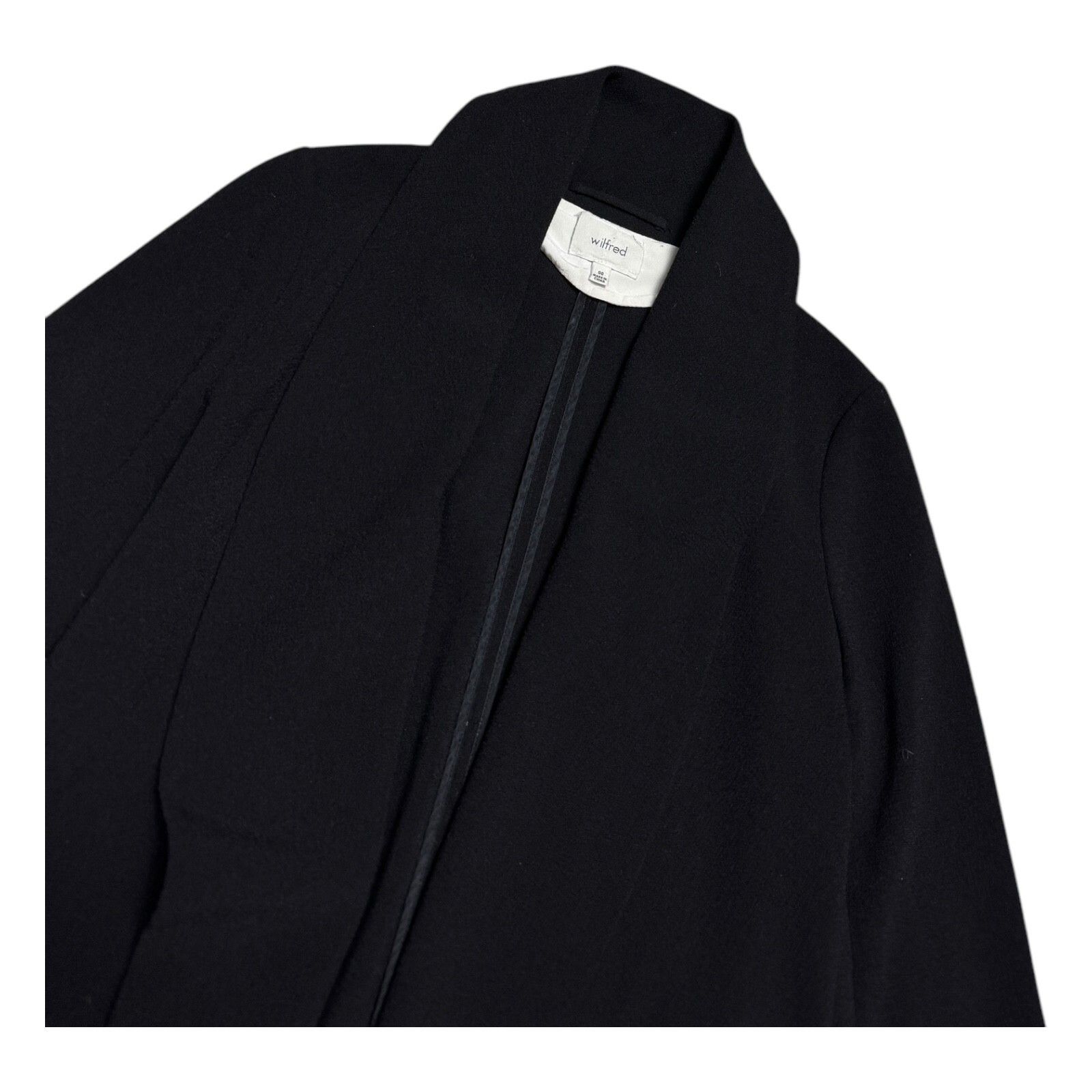 Aritzia WILFRED ARITZIA Black Business Casual Blouse Jacket 00 Size XXS / US 00 / IT 34 - 2 Thumbnail