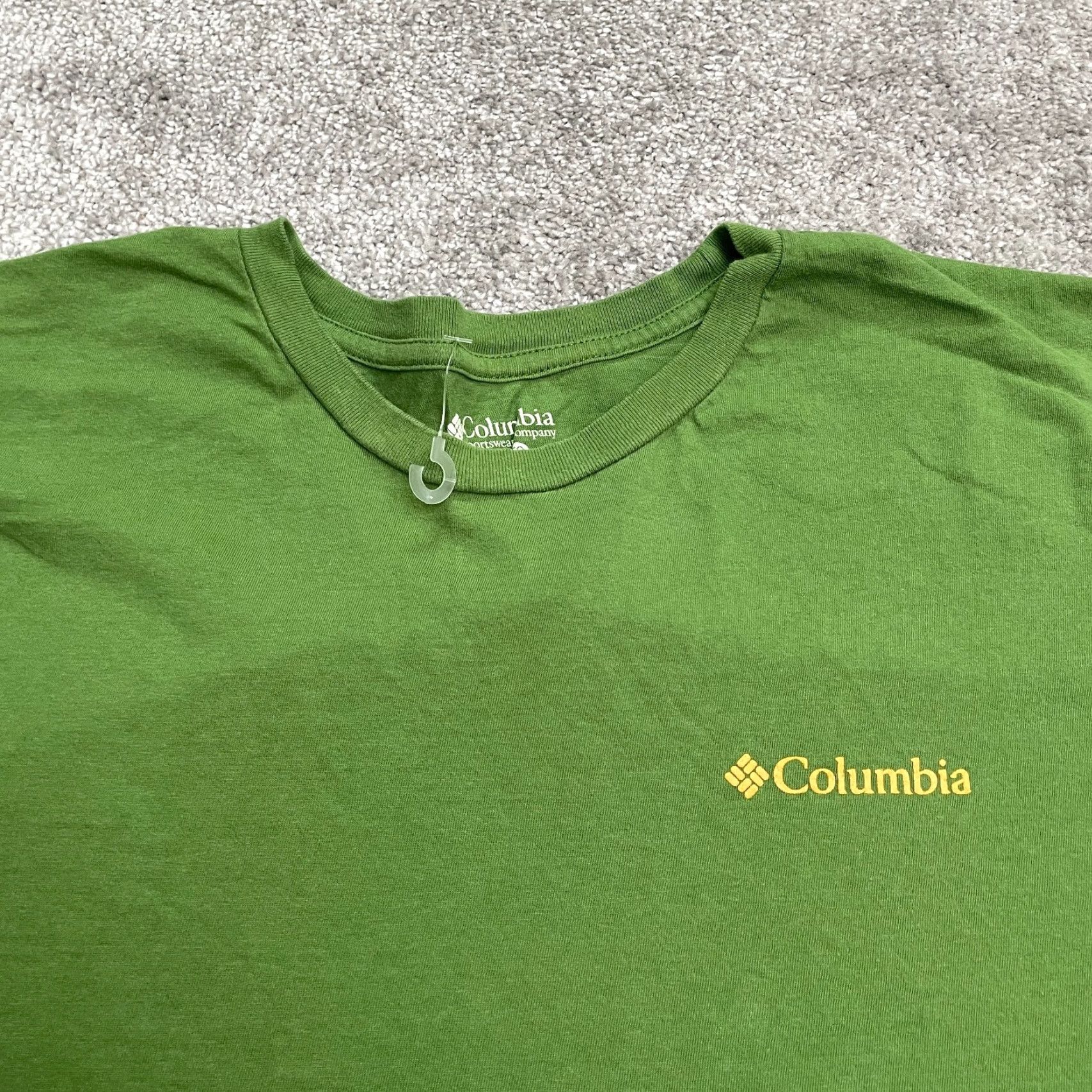 Vintage Columbia Graphic T-Shirt Men XXL Green Crew Neck Short Sleeve Casual Outdoor Tee Size US XXL / EU 58 / 5 - 3 Thumbnail