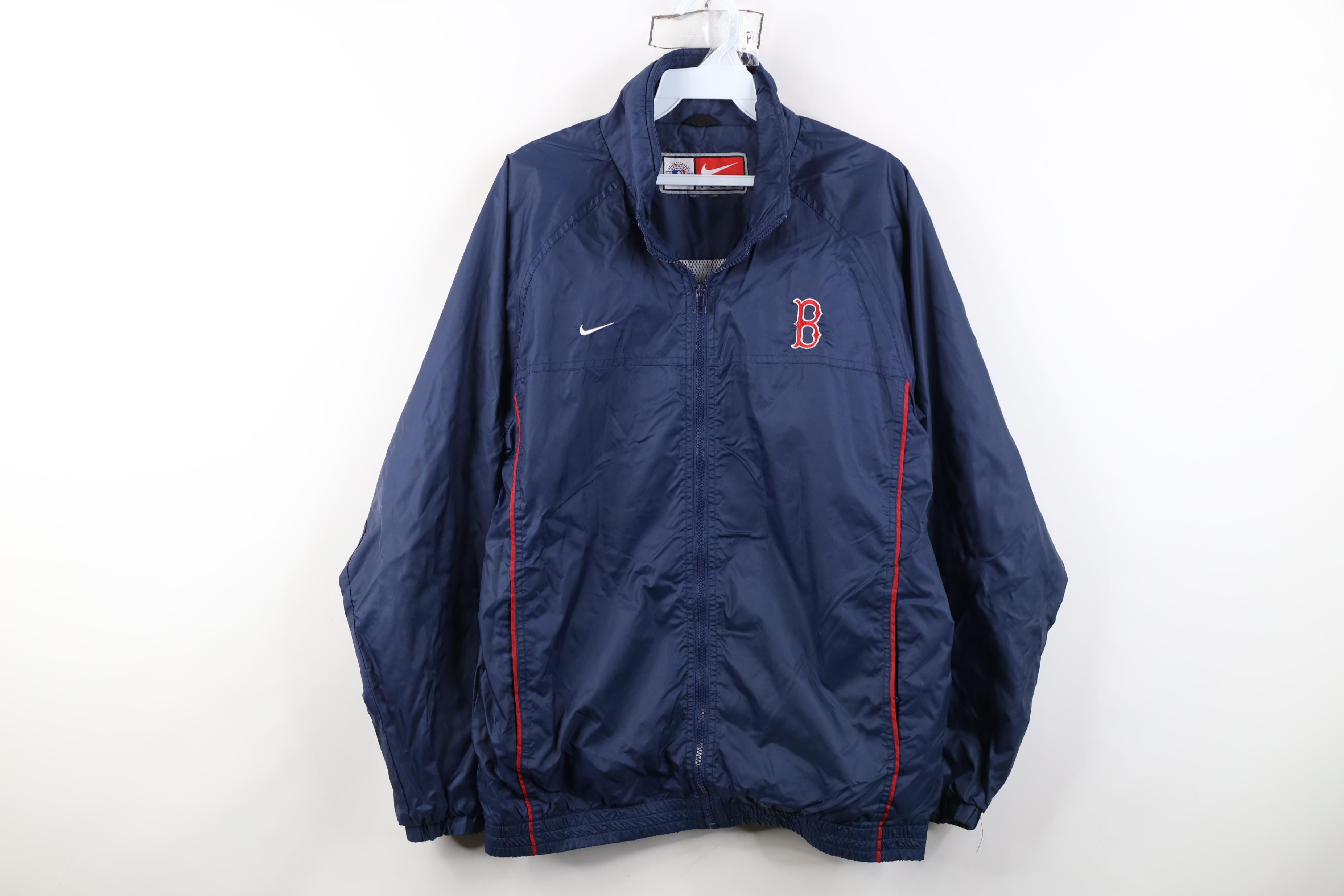 Nike Vintage Nike Mini Swoosh Boston Red Sox Windbreaker Jacket Size US S / EU 44-46 / 1 - 1 Thumbnail