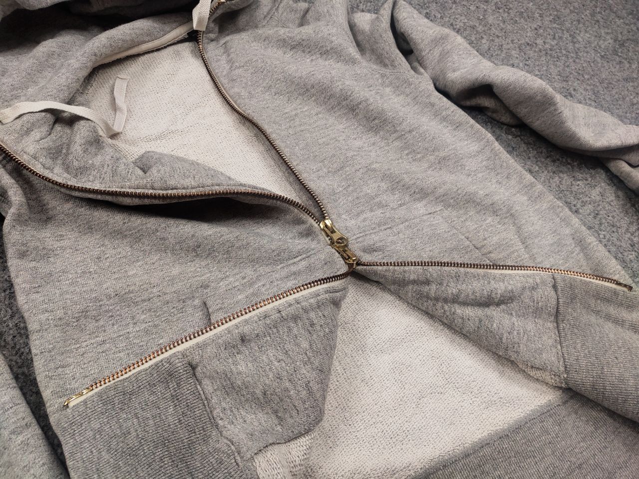 URBAN RESEARCH DOORS Urban Research Doors Vintage Japan Zip blank Gray Hoodie Size US S / EU 44-46 / 1 - 11 Thumbnail