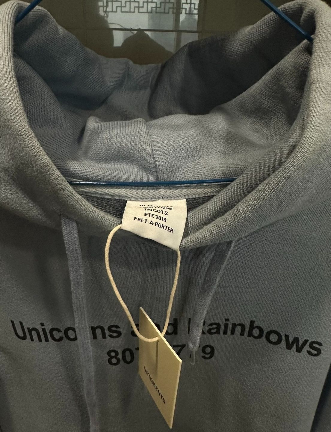Vetements Vetements Haze blue unicorn hoodie Size US L / EU 52-54 / 3 - 3 Thumbnail