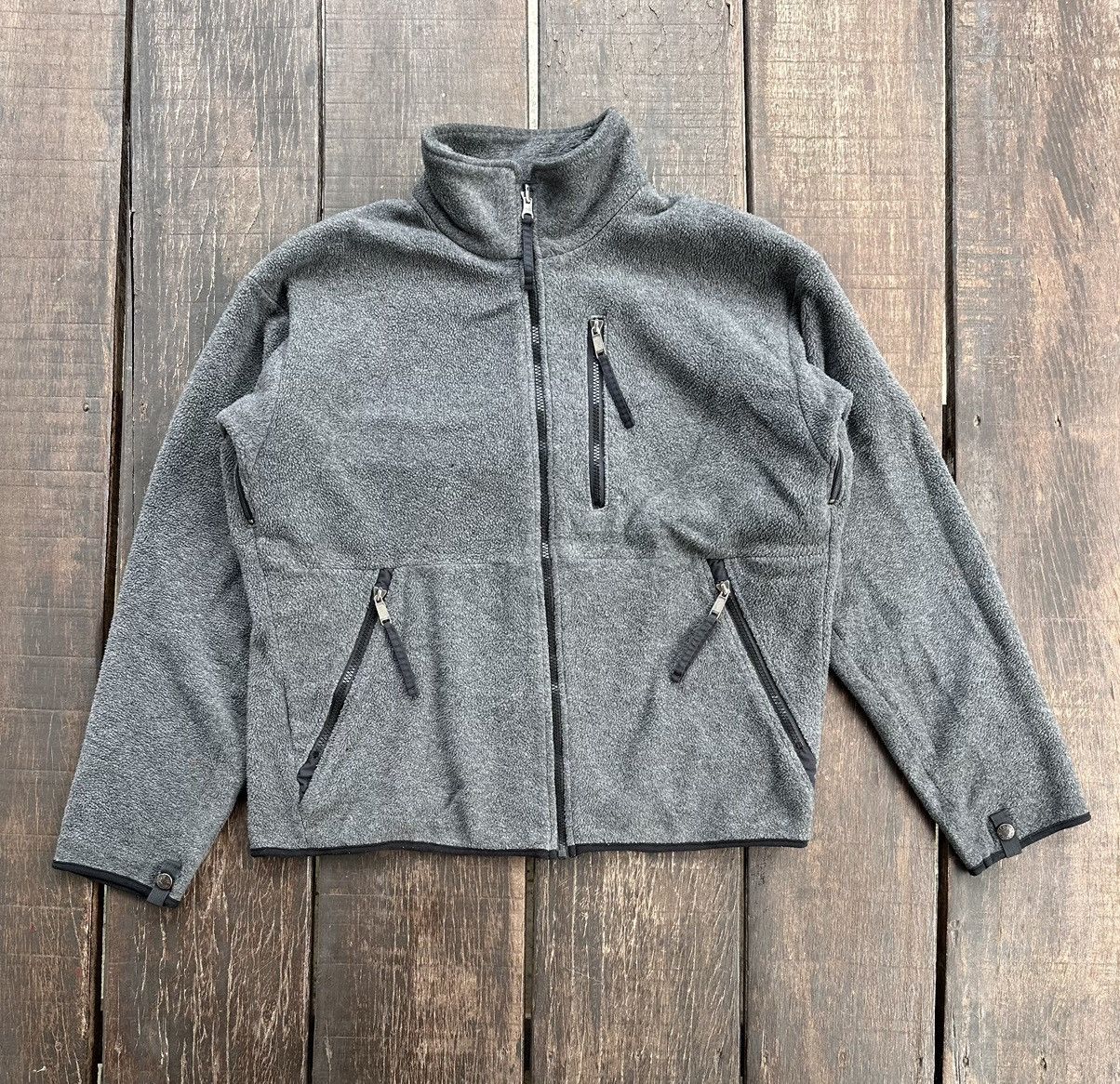 The north face purple label fleece full zipper