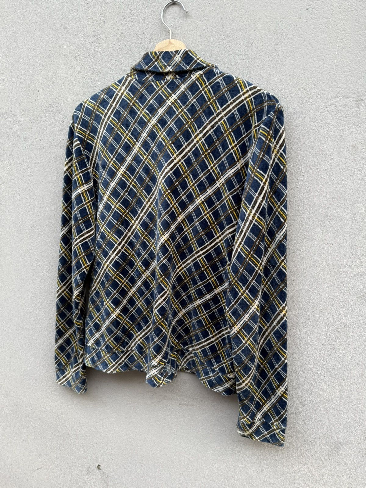 A.P.C. × Designer Vintage A.P.C. Checked Velvet Zip Up Jacket Size US S / EU 44-46 / 1 - 11 Thumbnail