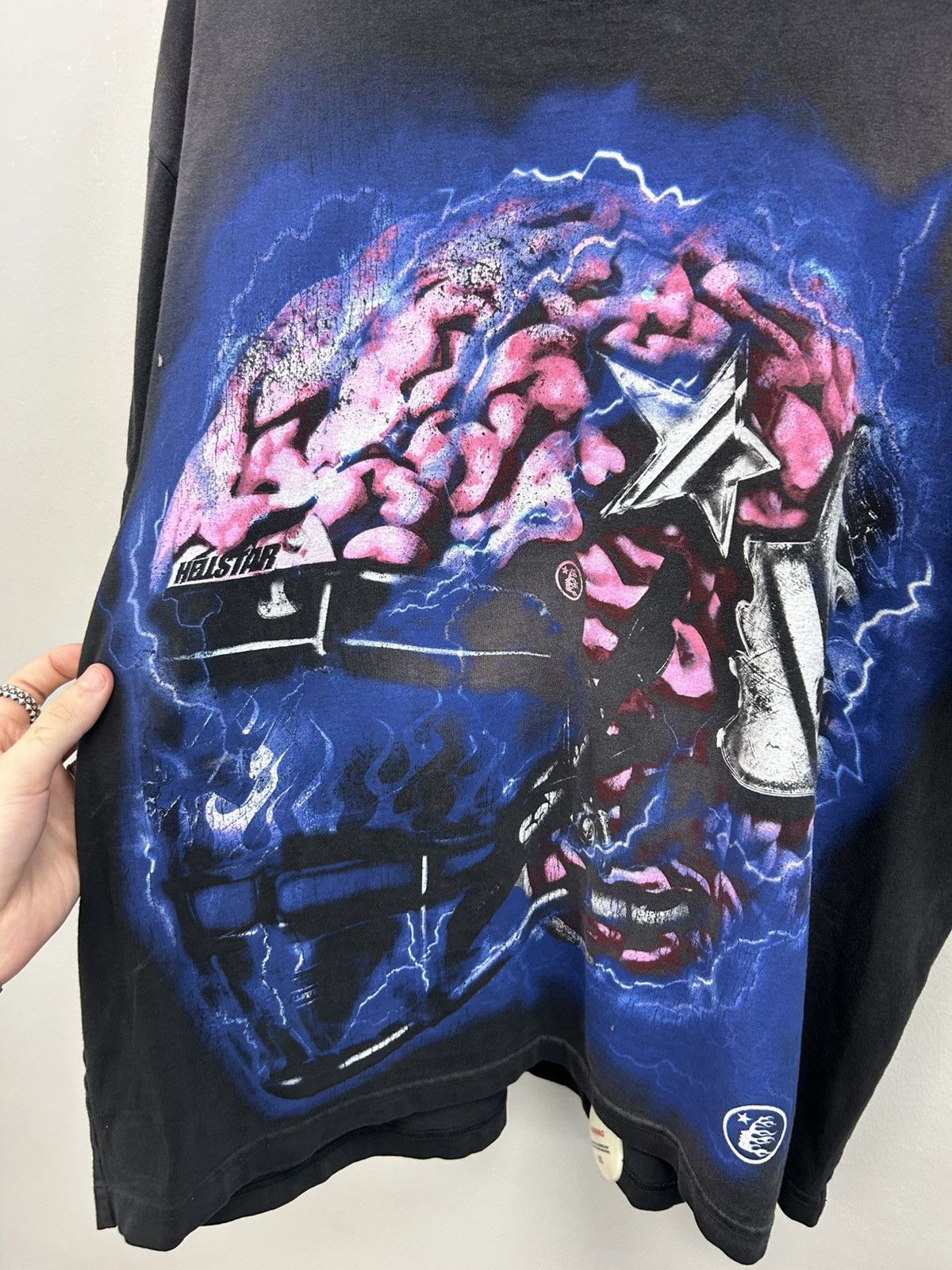 HELLSTAR Hellstar Powered By The Star Football Helmet Tee Black Size US L / EU 52-54 / 3 - 4 Thumbnail