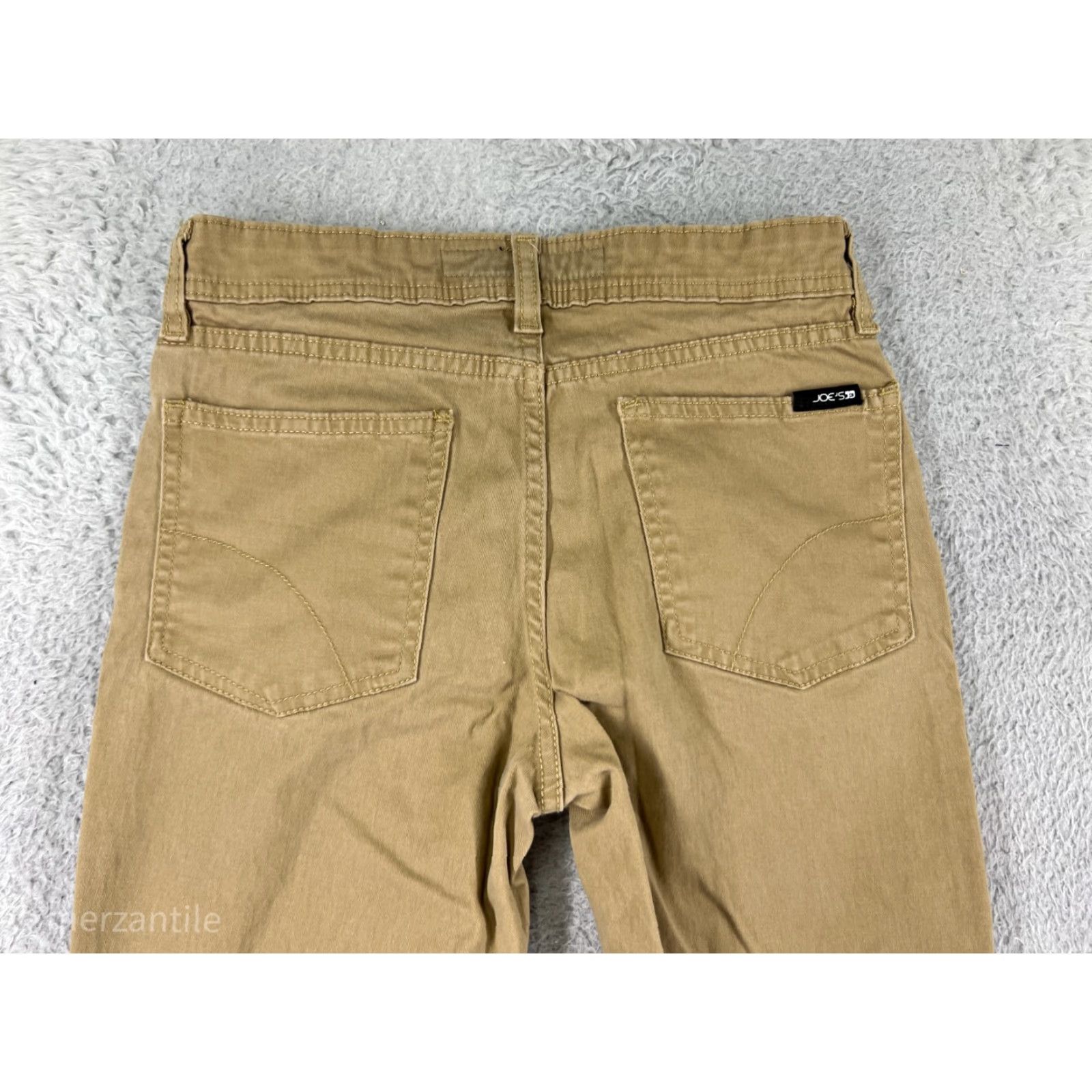 Vintage Joe's Jeans Women's Jeans Size 12 Beige Cotton Blend Straight Leg Mid Rise Fall Summer 2020s Women's Size 34" / US 12 / IT 48 - 3 Thumbnail