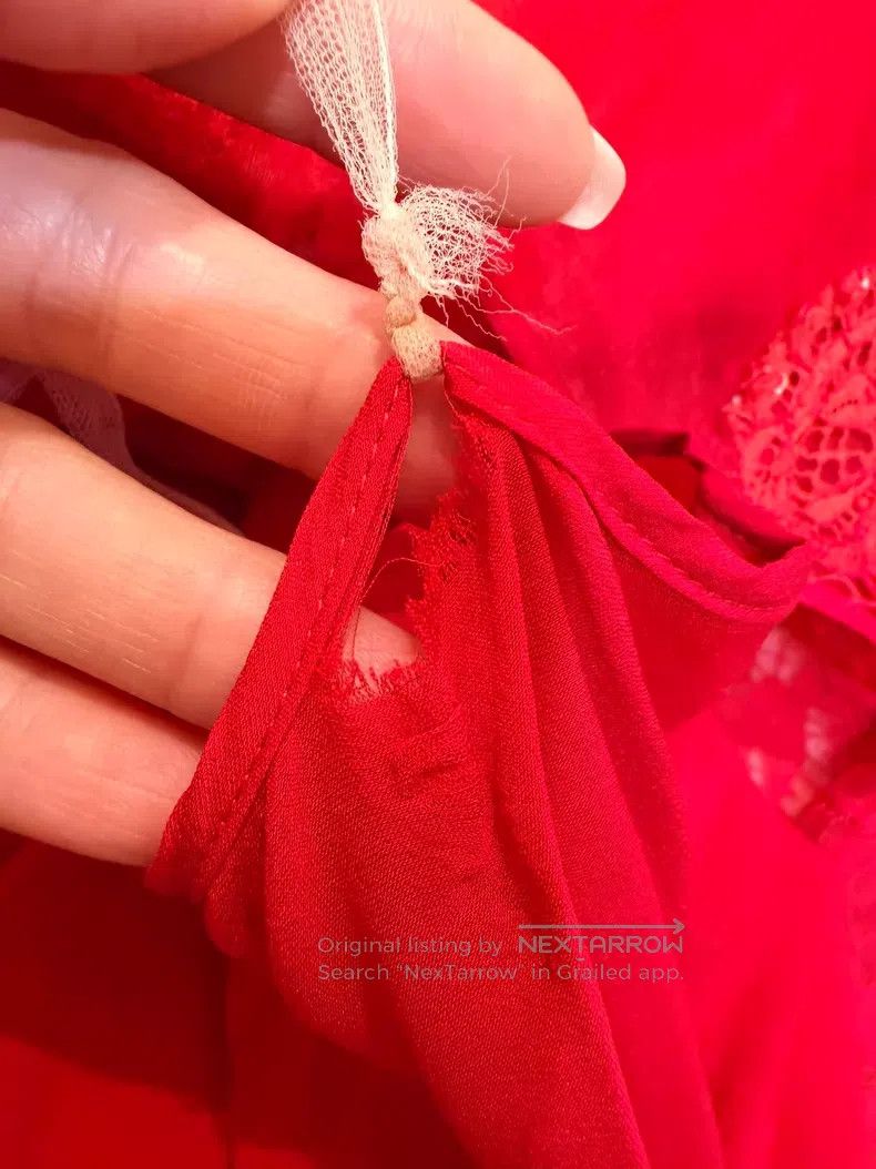 Valentino Valentino Red lace dress Size S / US 4 / IT 40 - 6 Thumbnail