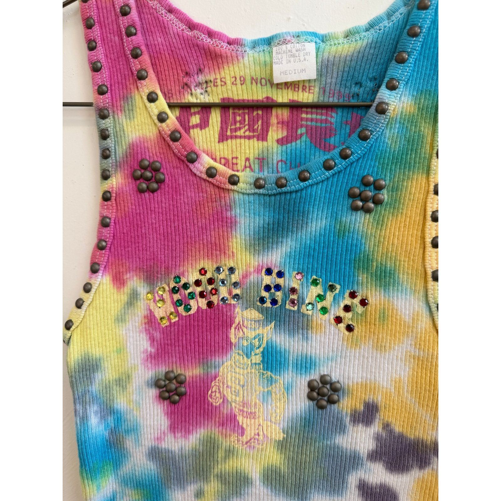The Great China Wall Great China Wall x Hot Mess Tie Dye Studded Tank Top Size M / US 6-8 / IT 42-44 - 2 Thumbnail