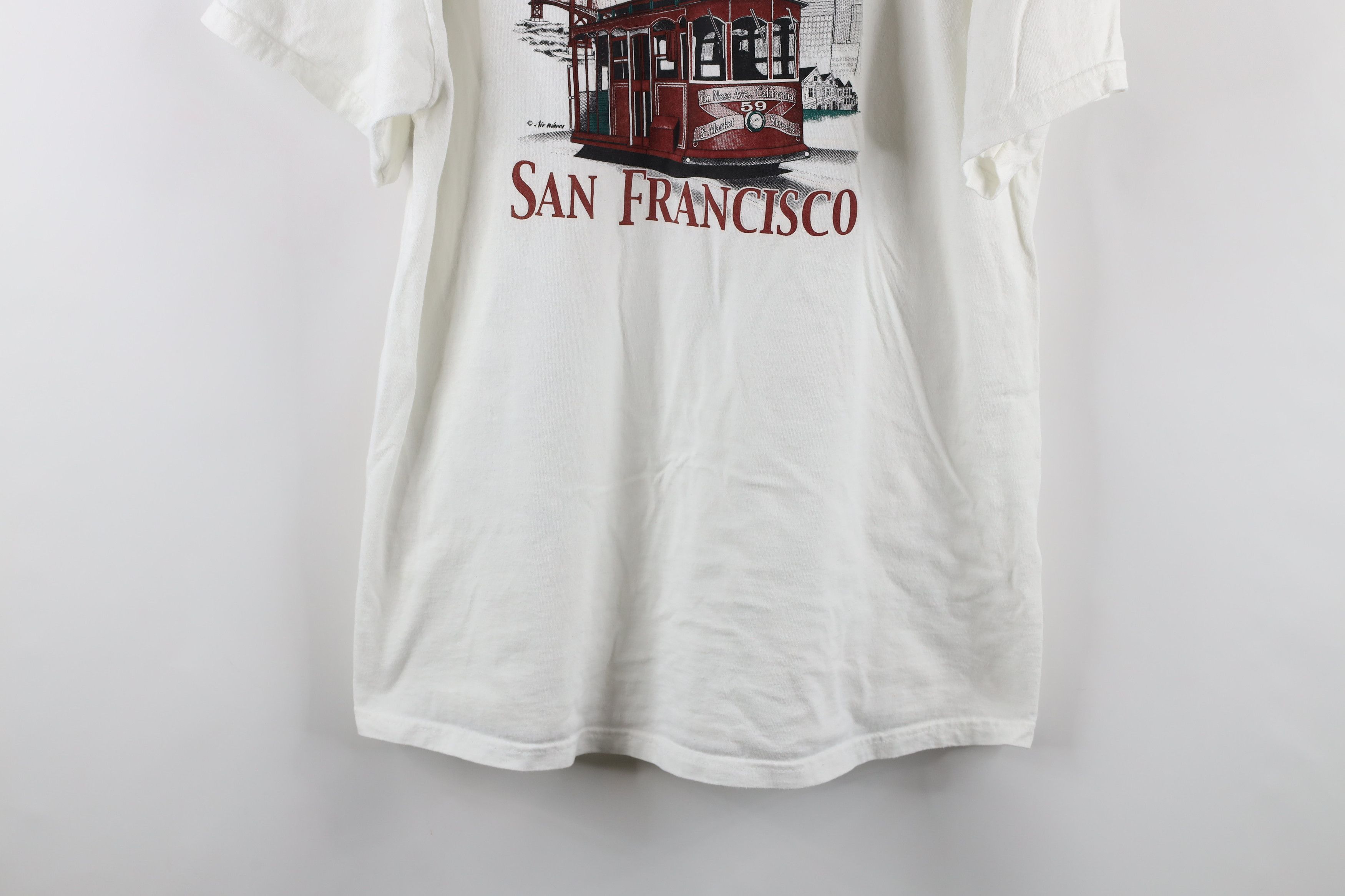 Vintage Vintage 90s Streetwear Out San Francisco California T-Shirt Size US L / EU 52-54 / 3 - 3 Thumbnail