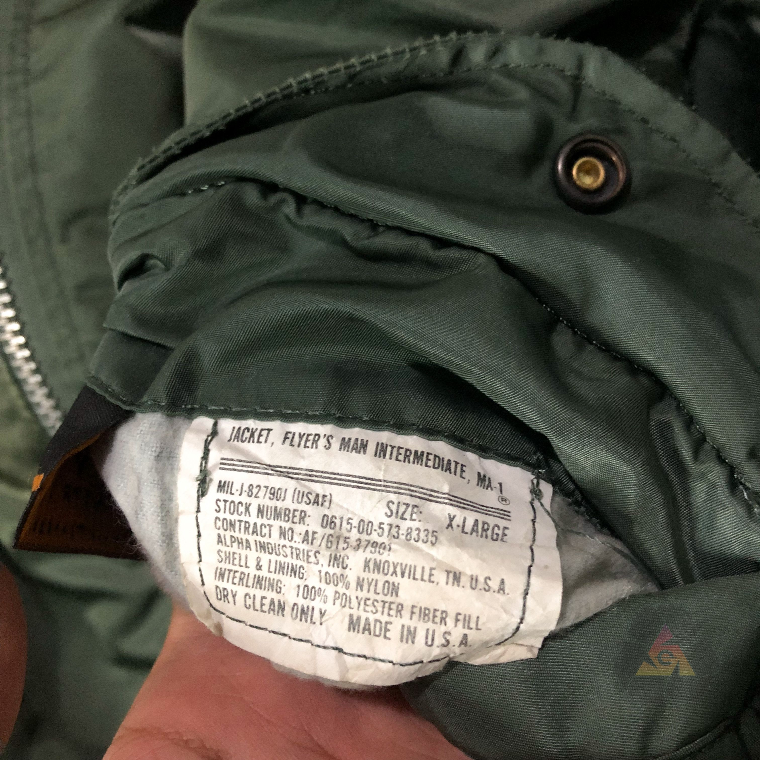 Alpha Industries Vintage Alpha Industries Flayer's Mil-J-82790J USAF MA-1 Size US XL / EU 56 / 4 - 11 Thumbnail