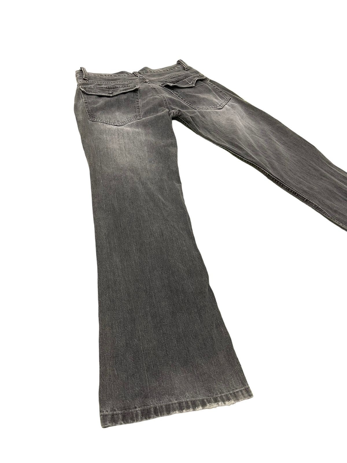 Japanese Brand Flare Jeans Barcedos Faded Distress Boot Cut 8🟦2 Size US 31 - 12 Thumbnail