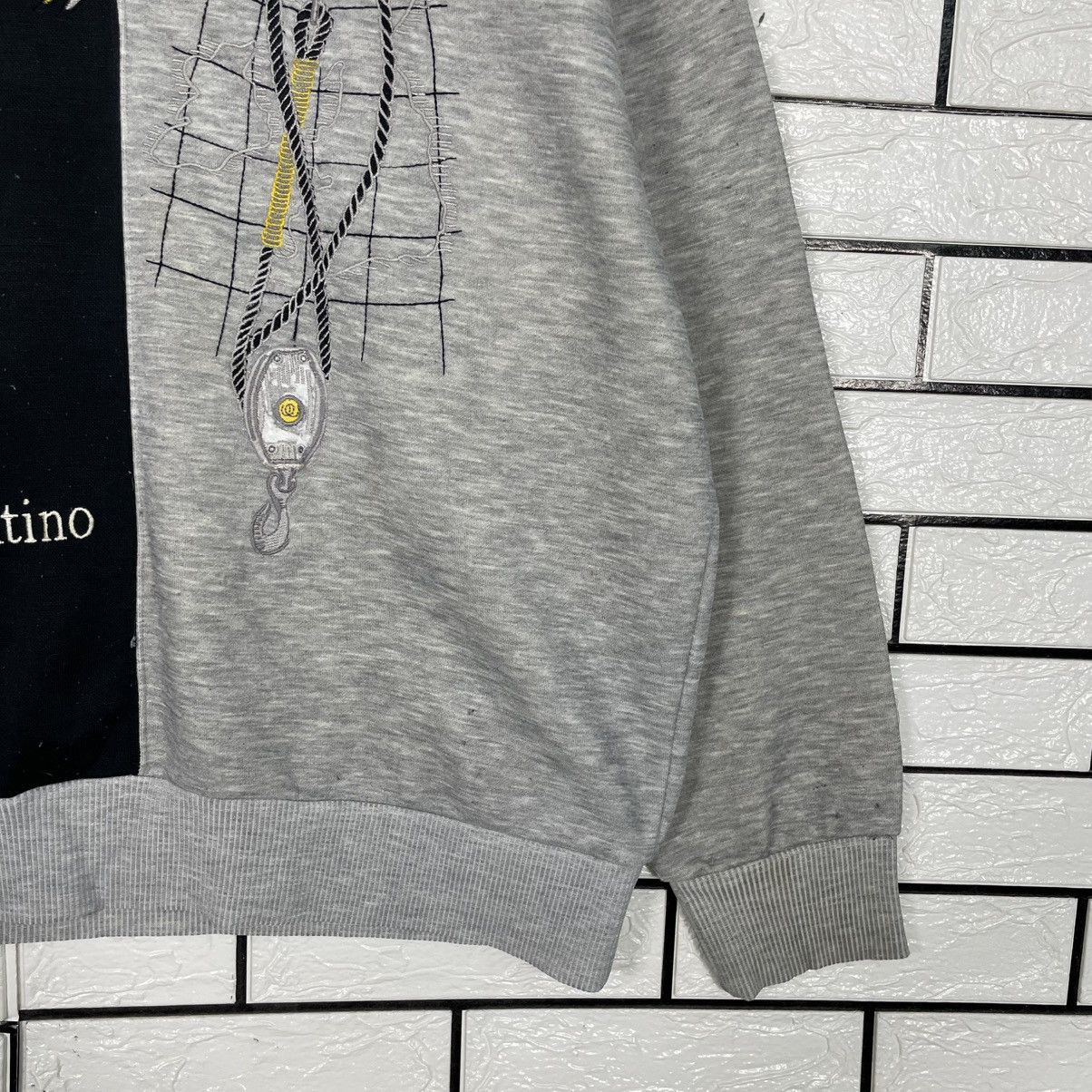 Japanese Brand Rudolf Valentino Two Tone Sweatshirt Size US M / EU 48-50 / 2 - 4 Thumbnail