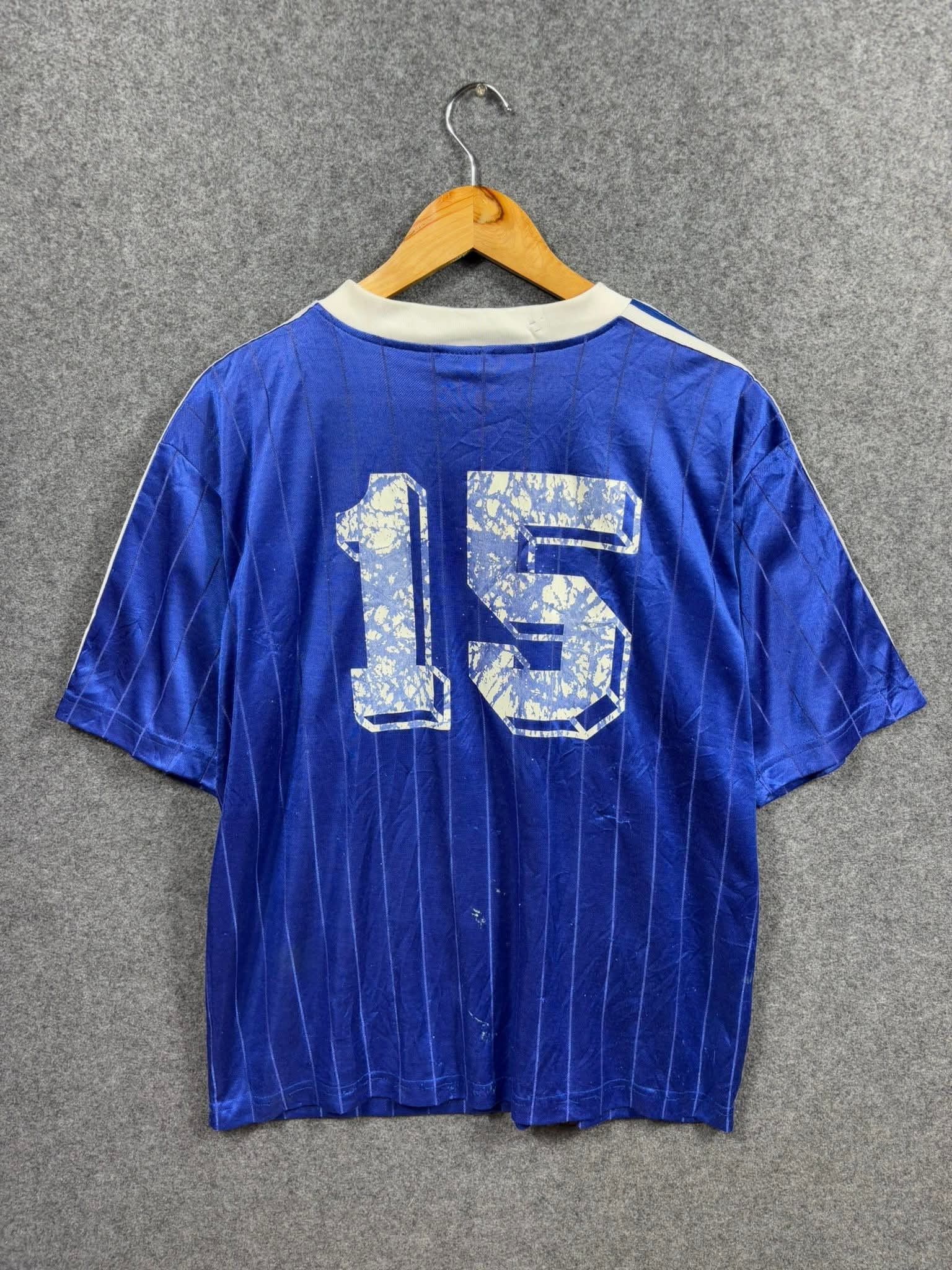 Adidas 90s Adidas Jersey Classic Stripes Back Numbers 15 Size US L / EU 52-54 / 3 - 7 Thumbnail