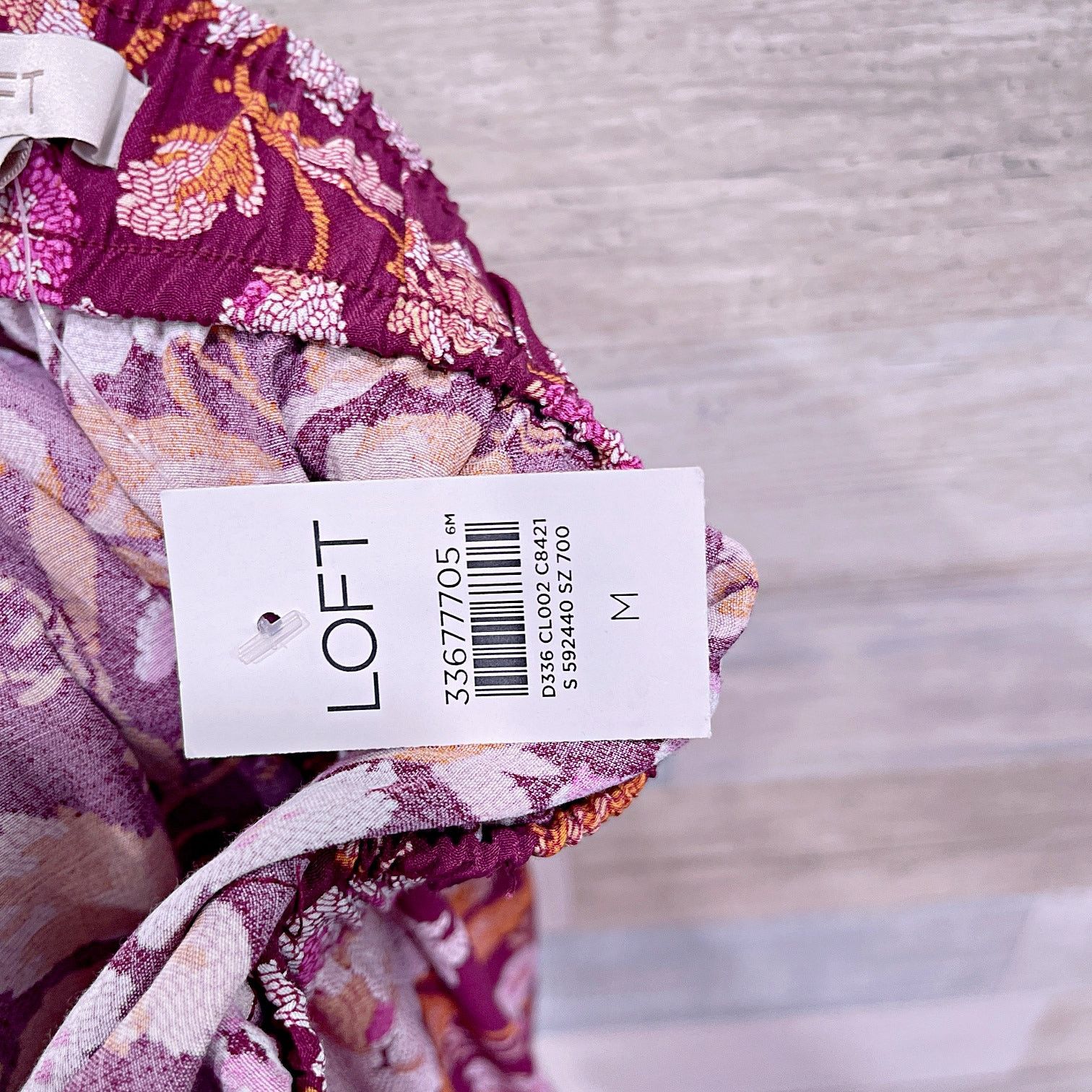 Loft LOFT Floral Tiered Flippy Skirt Burgundy Womens Medium Size 30" / US 8 / IT 44 - 6 Thumbnail