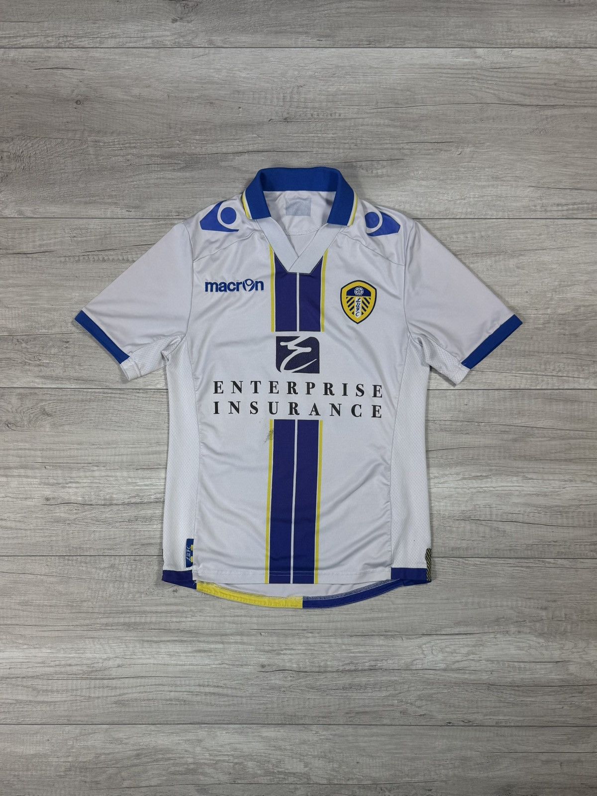 Macron Sam Byram Leeds United 2013 2014 Home Soccer Jersey Macron Size US M / EU 48-50 / 2 - 2 Thumbnail
