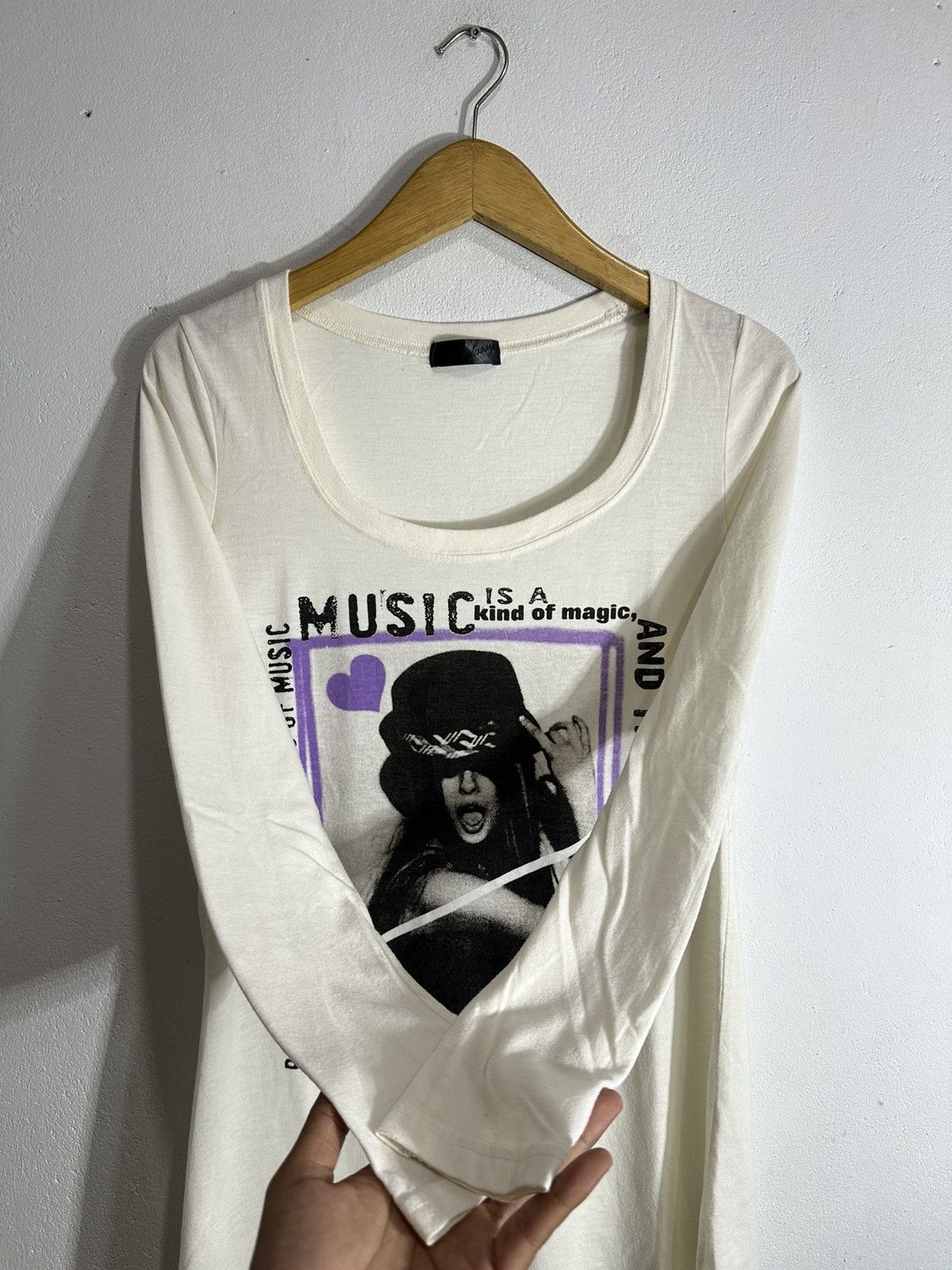 Japanese Brand GUN N ROSES LADIES STYLE MUSIC POEM LONG SLEEVE TEE Size XS / US 0-2 / IT 36-38 - 3 Thumbnail