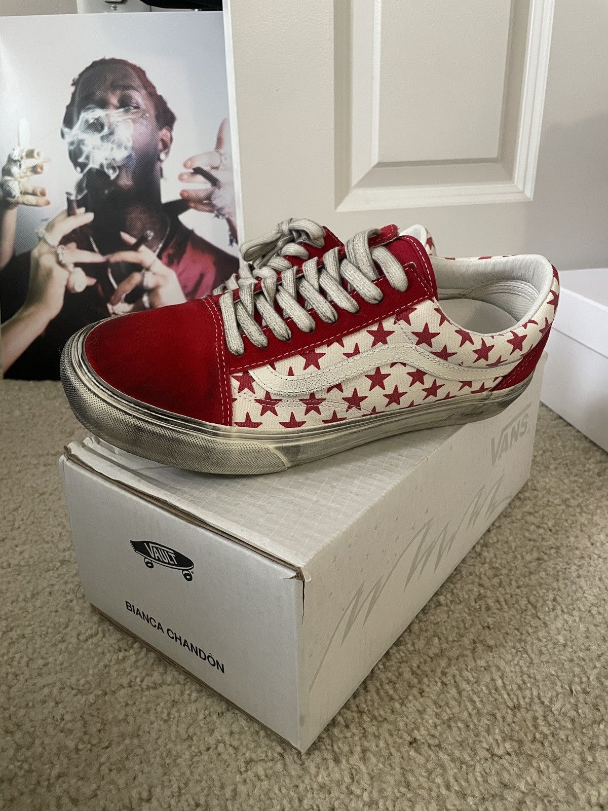 BIANCA CHANDON × Vans Bianca Chandon X Vans Vault OG Old Skool Size US 8.5 / EU 41-42 - 2 Thumbnail