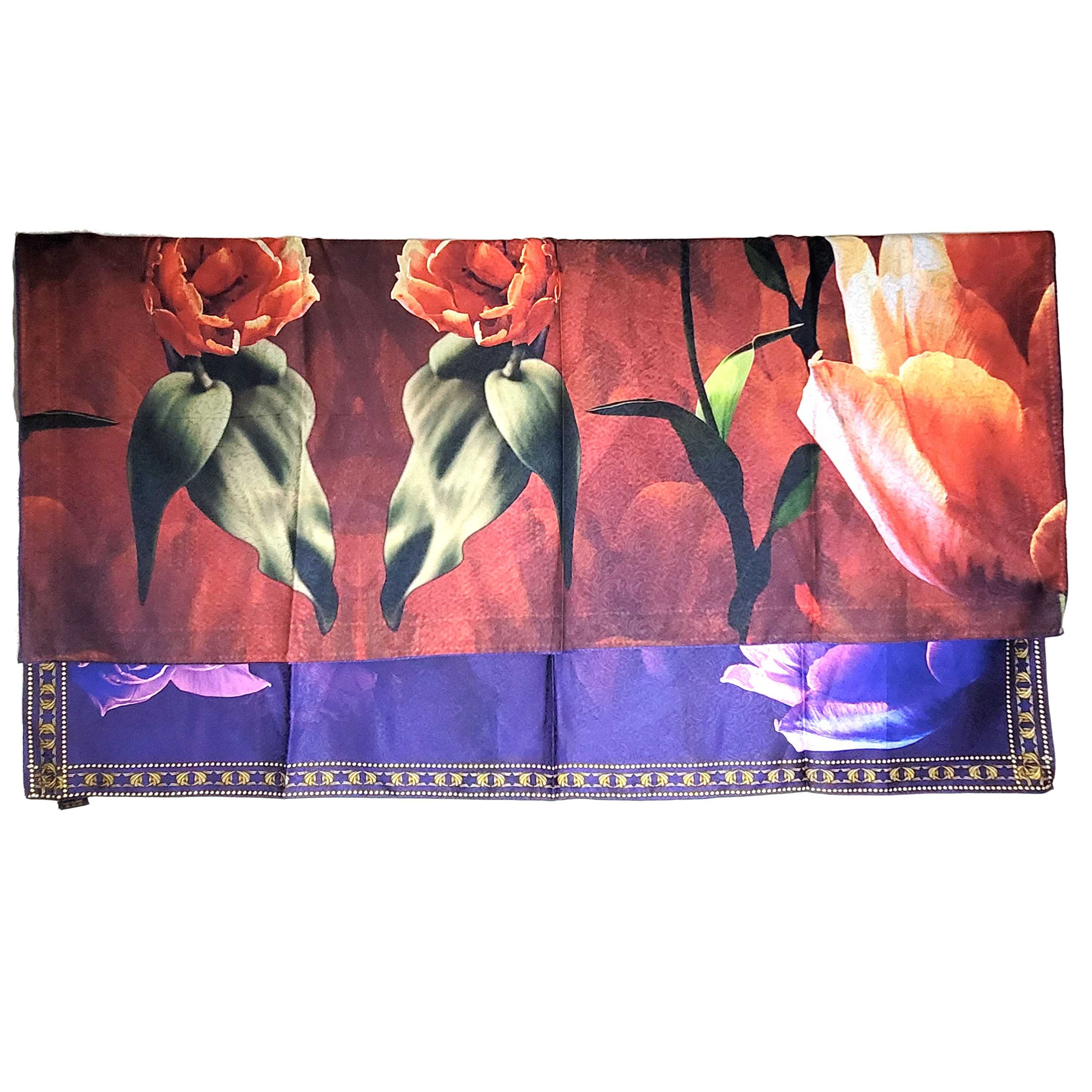Other NWT Double Sided Silk Scarf 52"x52" Large Square Wrap 3232 Size ONE SIZE - 8 Thumbnail