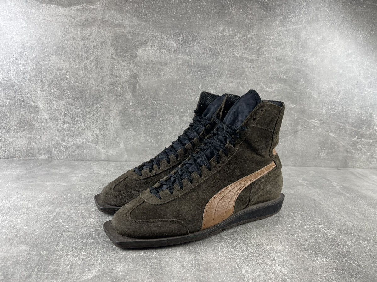 Puma RARE Puma 1970s Ex Weltmeister Suede High Top Sneakers Brown Size US 8 / EU 41 - 1 Thumbnail