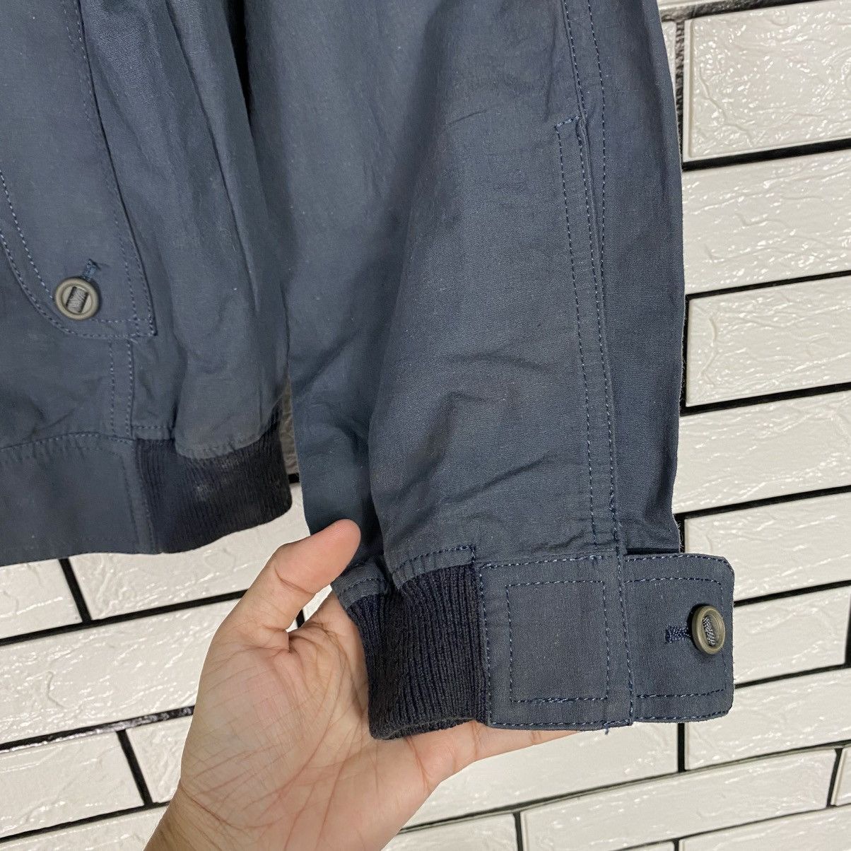 Japanese Brand 📌Vintage Bomber Jacket Fly Cacharel Bondage Design Size US L / EU 52-54 / 3 - 16 Thumbnail