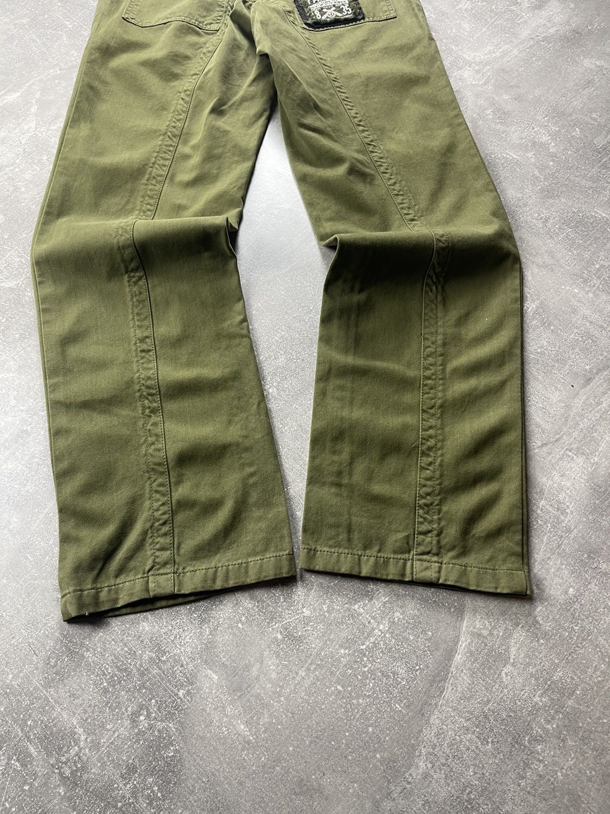 Dolce & Gabbana Dolce & Gabbana Patriot Utility Cargo Pants Olive Green Size US 33 - 3 Thumbnail
