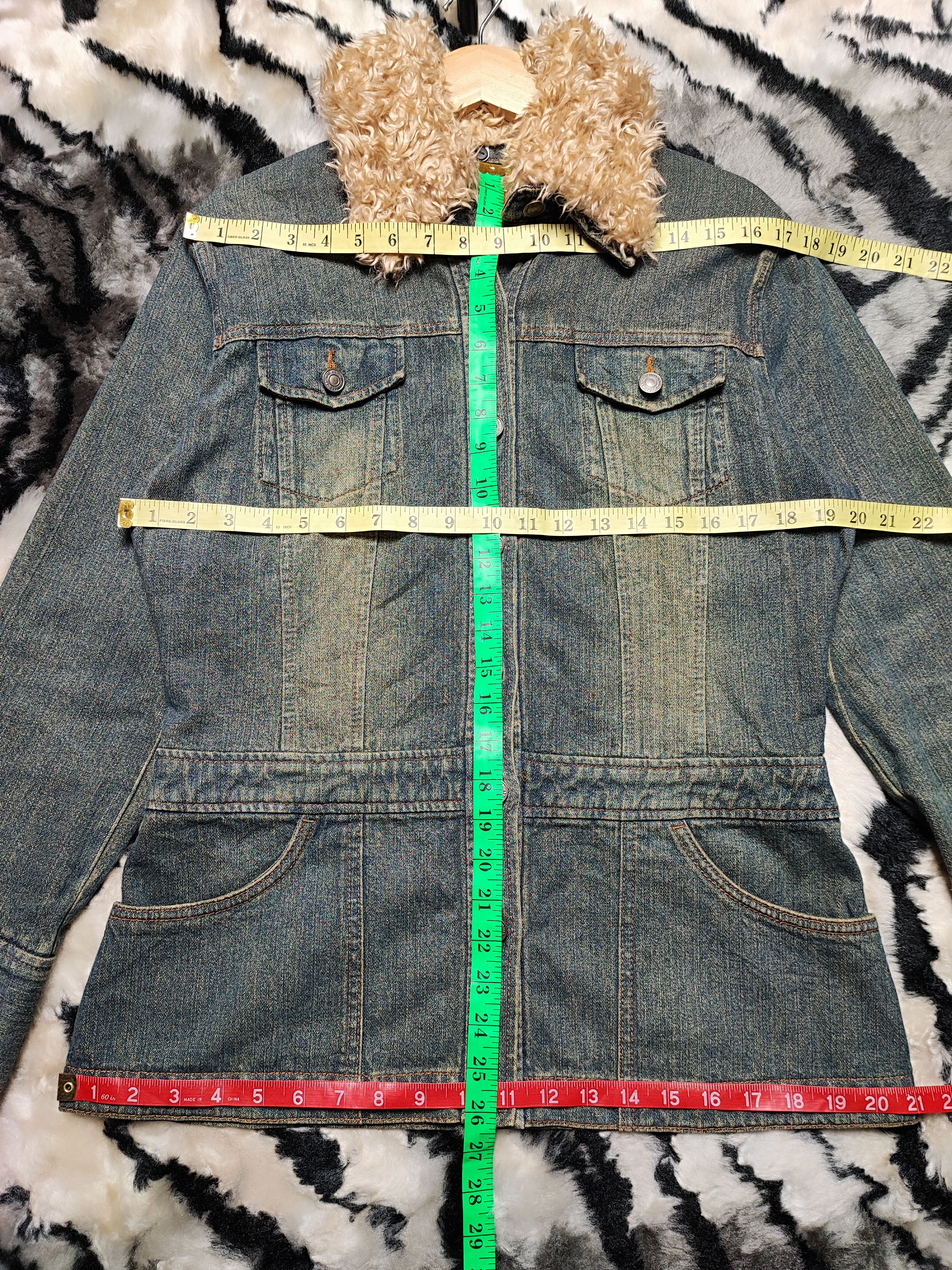 Number (N)ine Fur Denim Jacket by Back Rush Japan Edition Size US S / EU 44-46 / 1 - 17 Thumbnail
