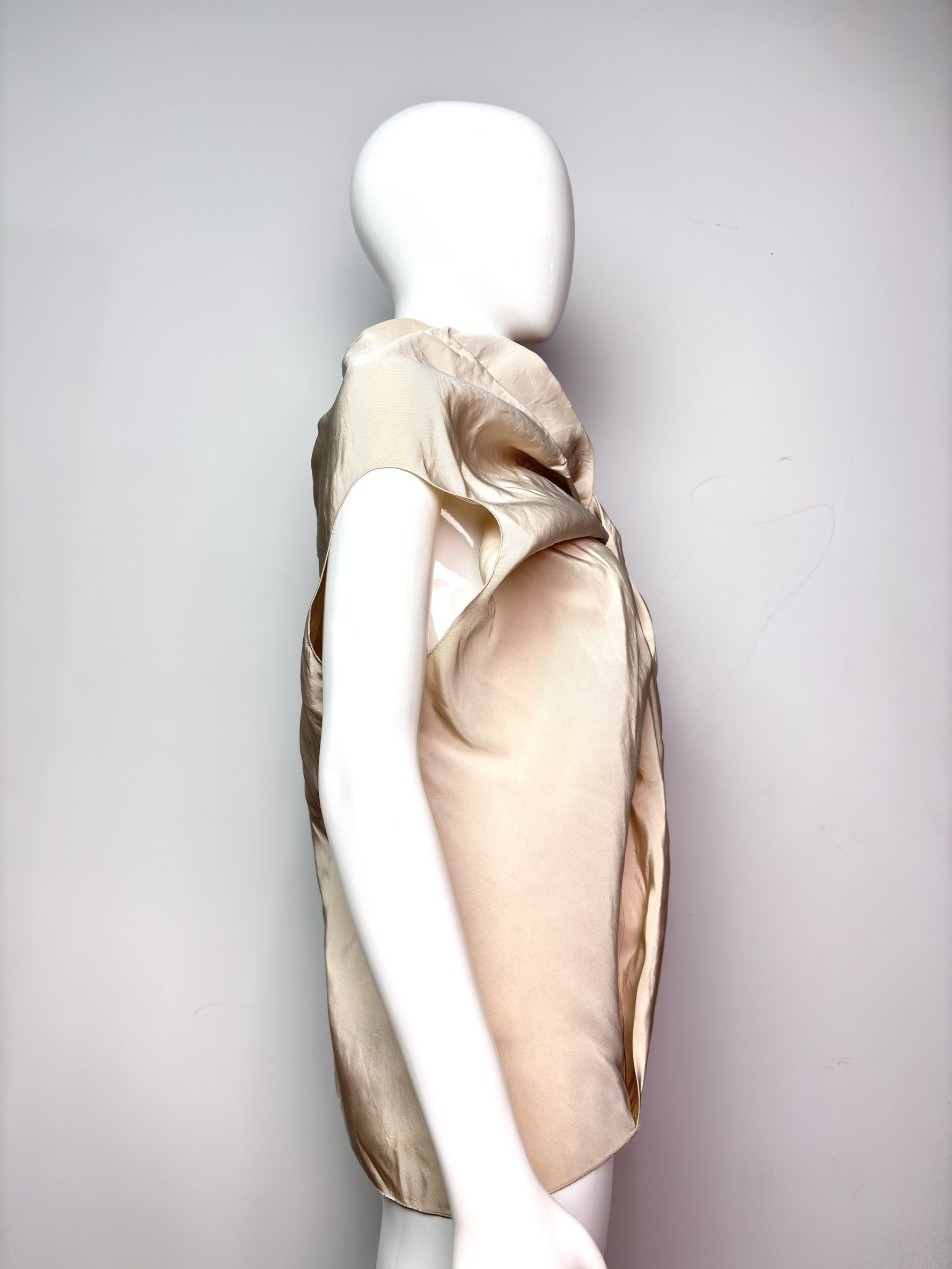 Lanvin Lanvin One-Shoulder Draped Silk Top Size XS / US 0-2 / IT 36-38 - 4 Thumbnail