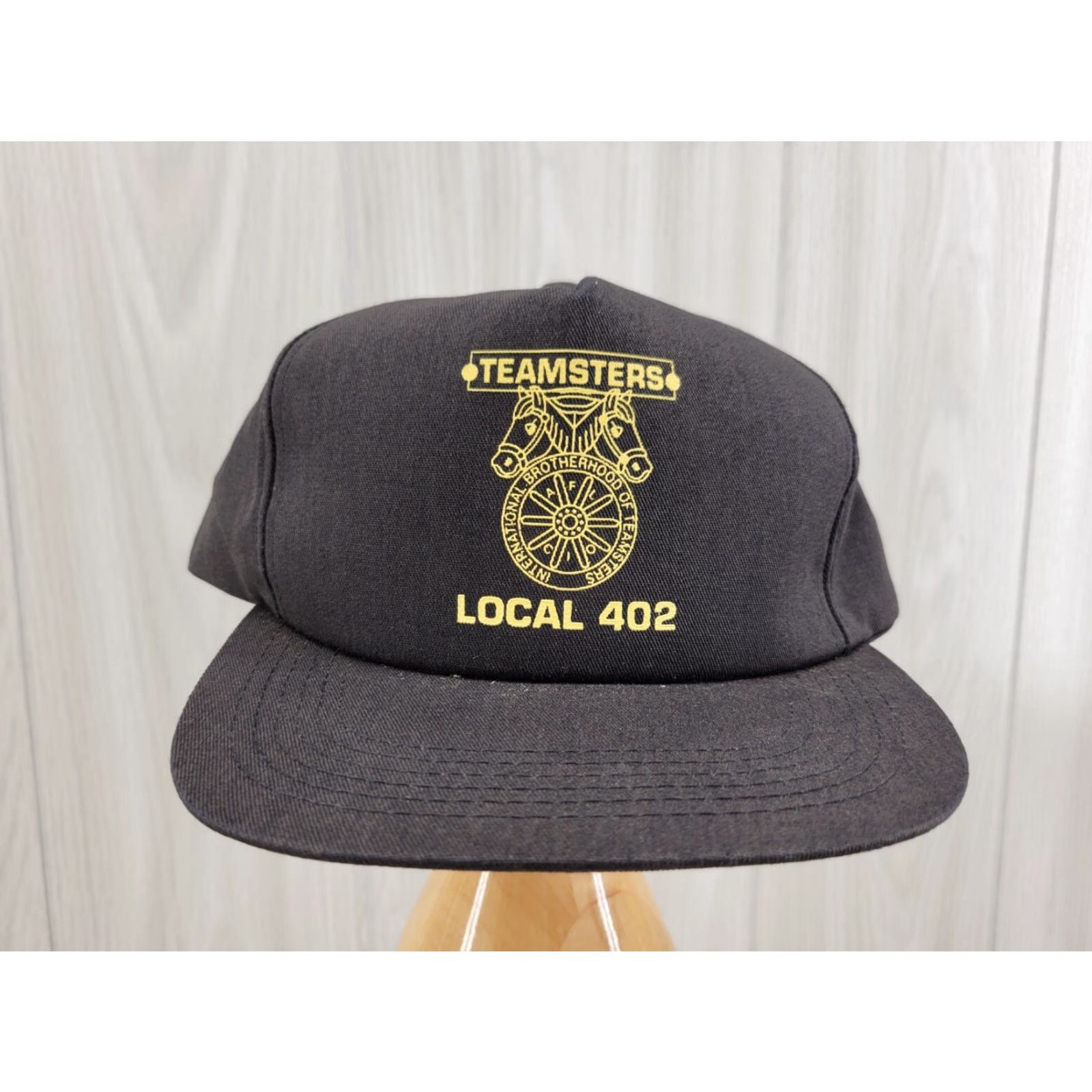 Vintage VINTAGE Legend Trucker Hat Black Local 402 Teamsters Logo Adjustable Men Twill Hat Size ONE SIZE - 3 Thumbnail