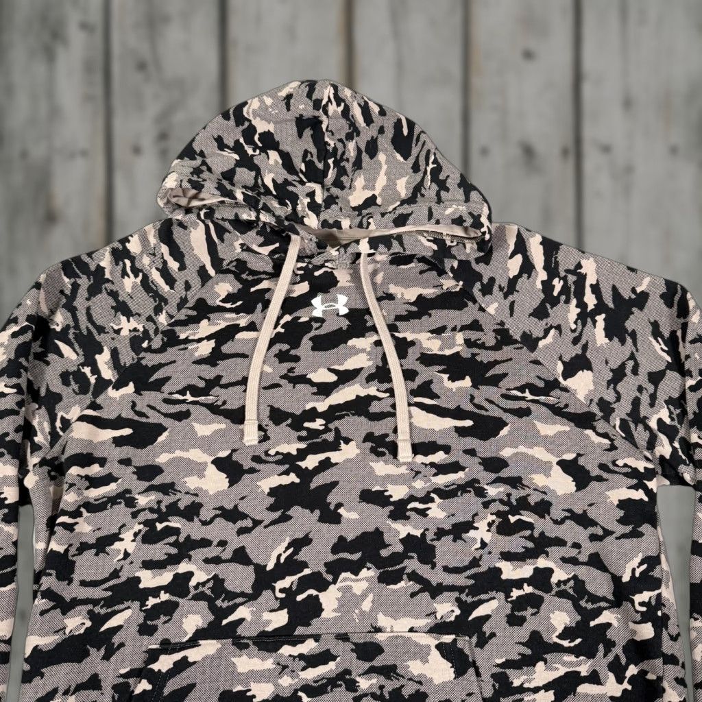 Under Armour Under Armour Hoodie Mens Medium Beige Camo Pullover Fleece Sweater Outdoor Hunt Size US M / EU 48-50 / 2 - 1 Thumbnail
