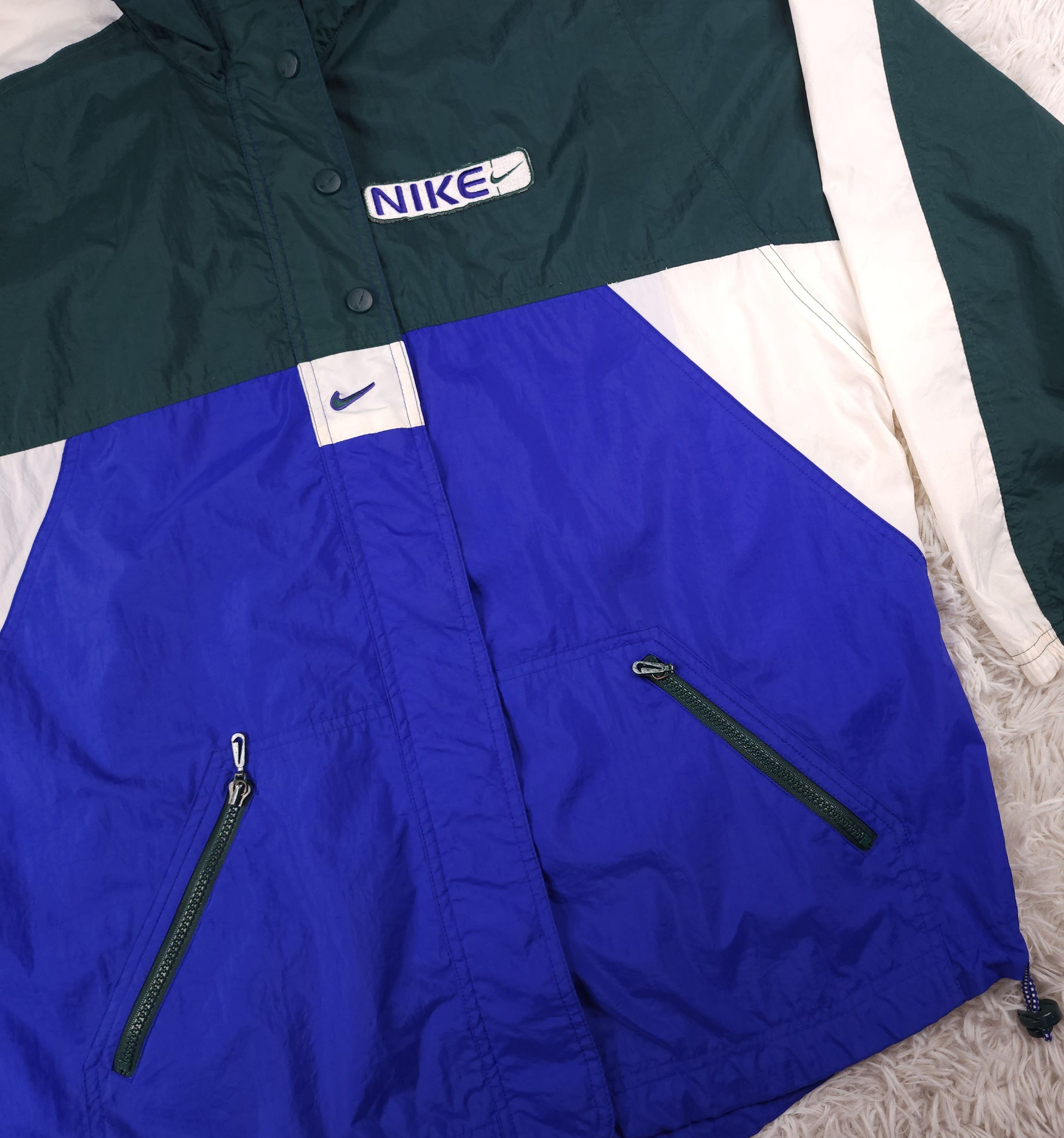 Nike Vintage Nike full zip windbreaker track jacket Size US M / EU 48-50 / 2 - 4 Thumbnail