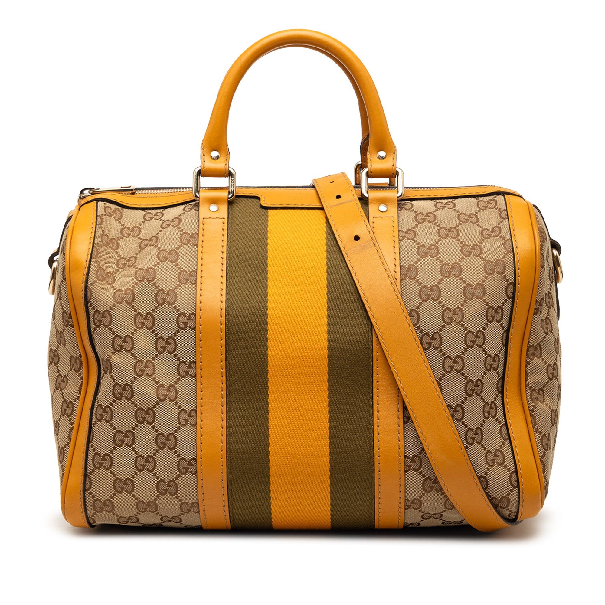 Gucci Medium GG Canvas Web Joy Boston Bag Size ONE SIZE - 1 Thumbnail