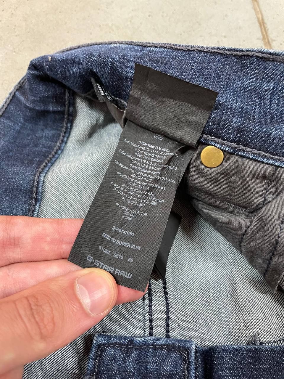 G-Star G Star Raw 3D Super Slim Jeans Biker Knee Size US 32 / EU 48 - 10 Thumbnail