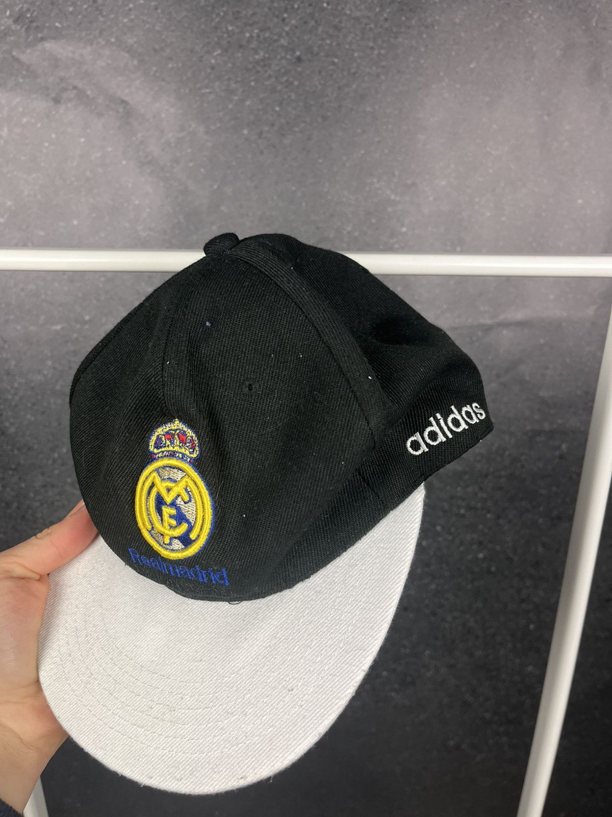 Adidas Vintage retro Real Madrid adidas soccer cap 90s football Size ONE SIZE - 3 Thumbnail