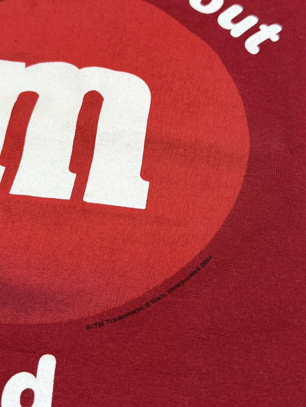 Anvil Vintage Mars M&M Candy T Shirt All About Red Chocolate Y2K Size US L / EU 52-54 / 3 - 5 Thumbnail