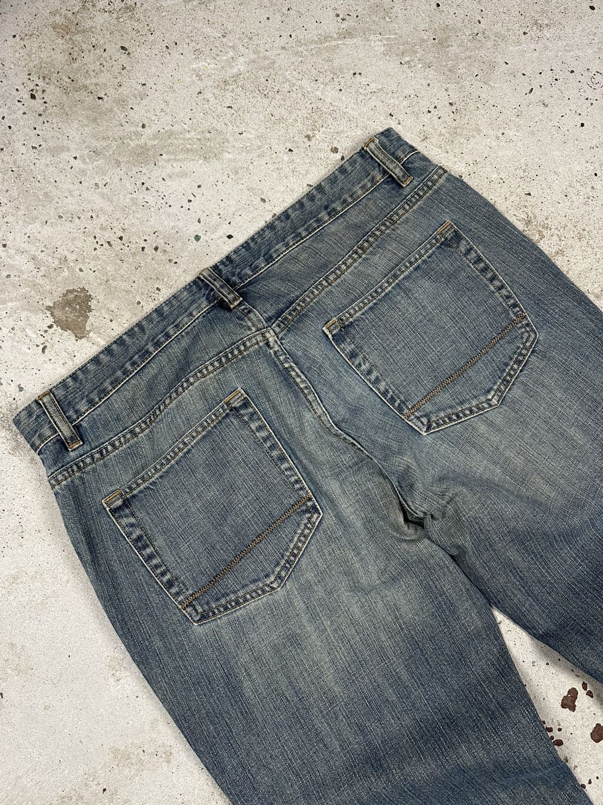If Six Was Nine Vintage Y2K Baggy Flare Boot Cut Distressed Jeans Japanese Size US 38 / EU 54 - 16 Thumbnail