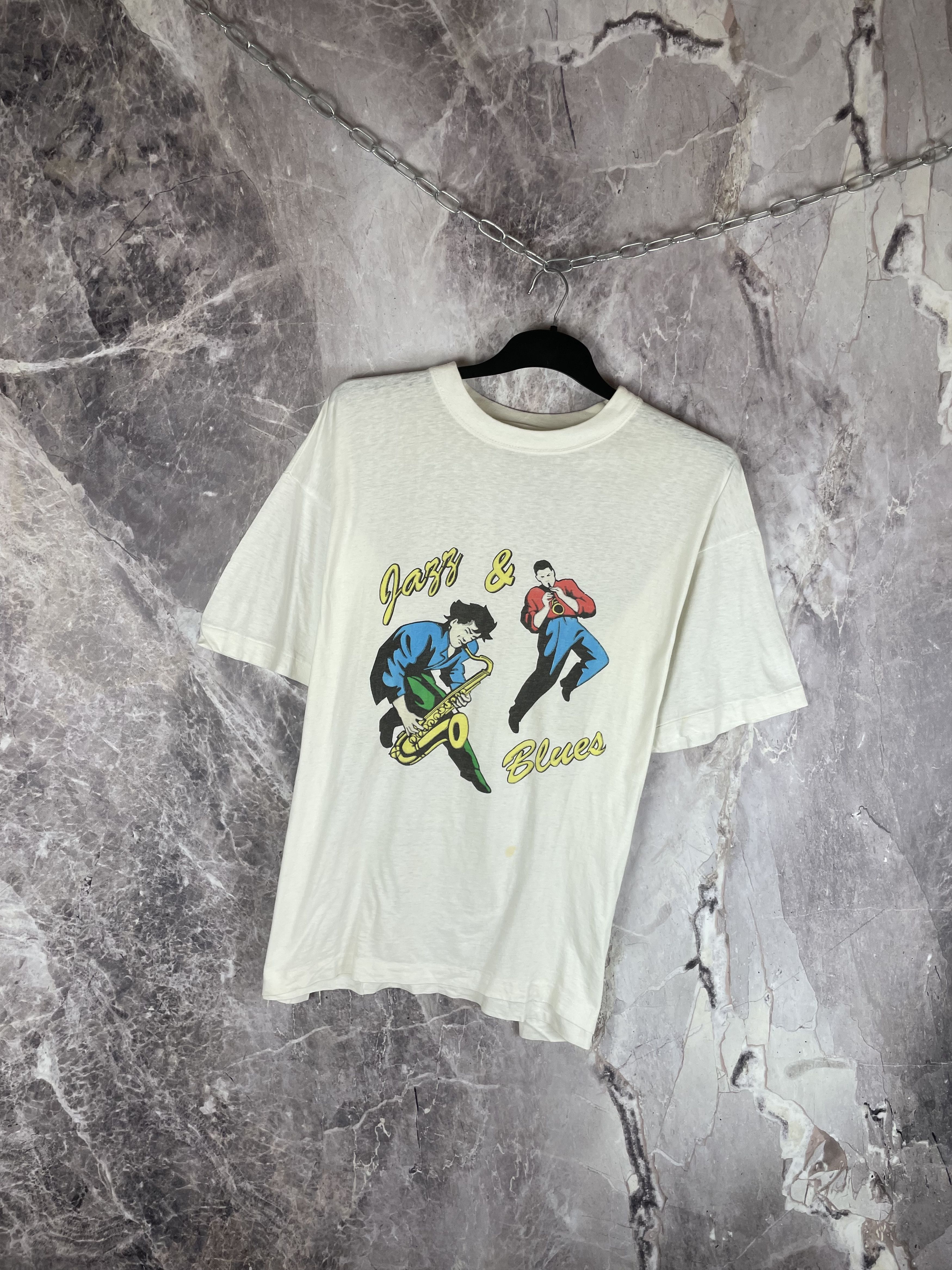 Vintage Vintgae Jazz Tee 90s Size US M / EU 48-50 / 2 - 2 Thumbnail