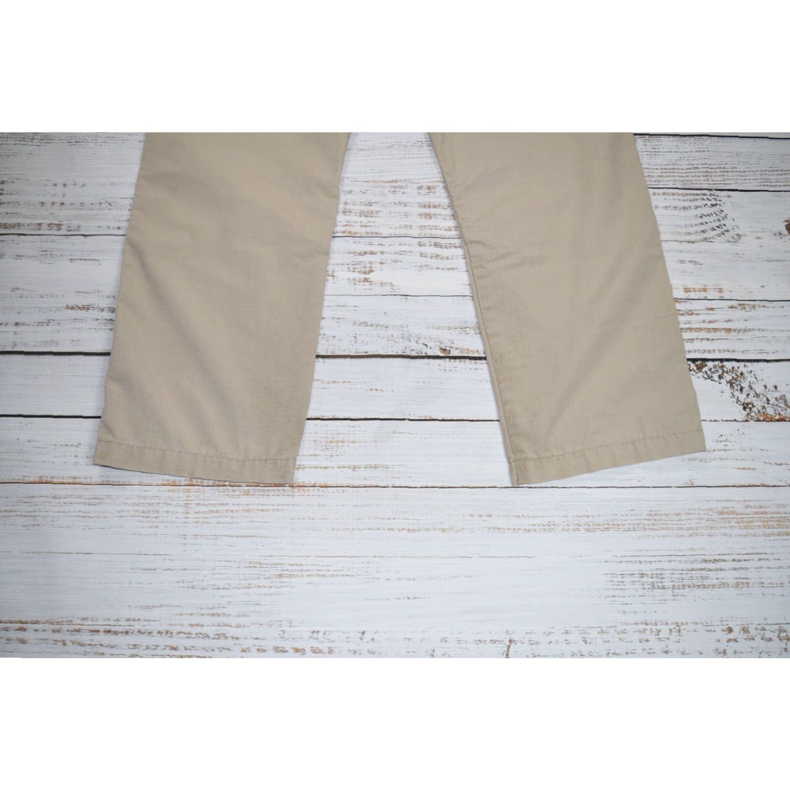 Wrangler WRANGLER RIGGS Workwear Pants Ripstop Elastic Waist Cargo 32x30.5 Khaki Gray 90s Mens Size US 32 / EU 48 - 8 Thumbnail