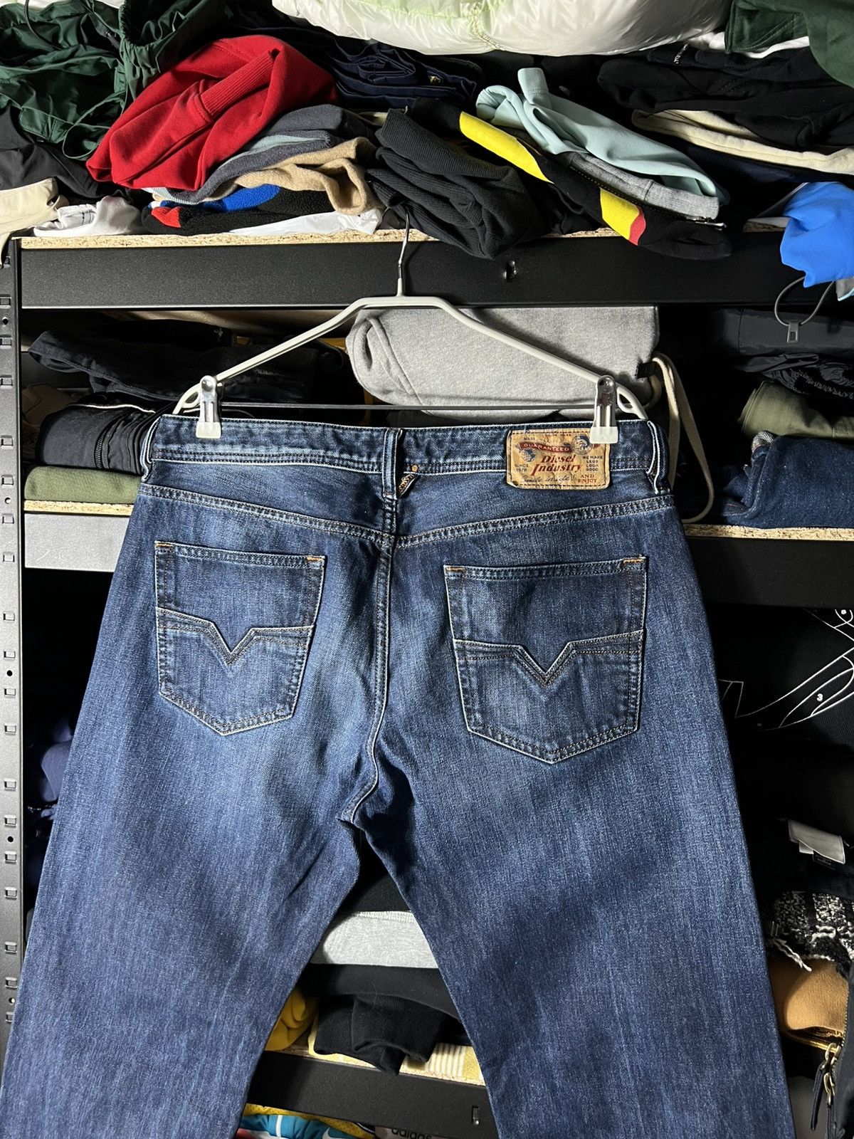 Diesel 🔥 Diesel Larkee Jeans W34 Regular Straight Fit Vintage Denim Size US 34 / EU 50 - 3 Thumbnail