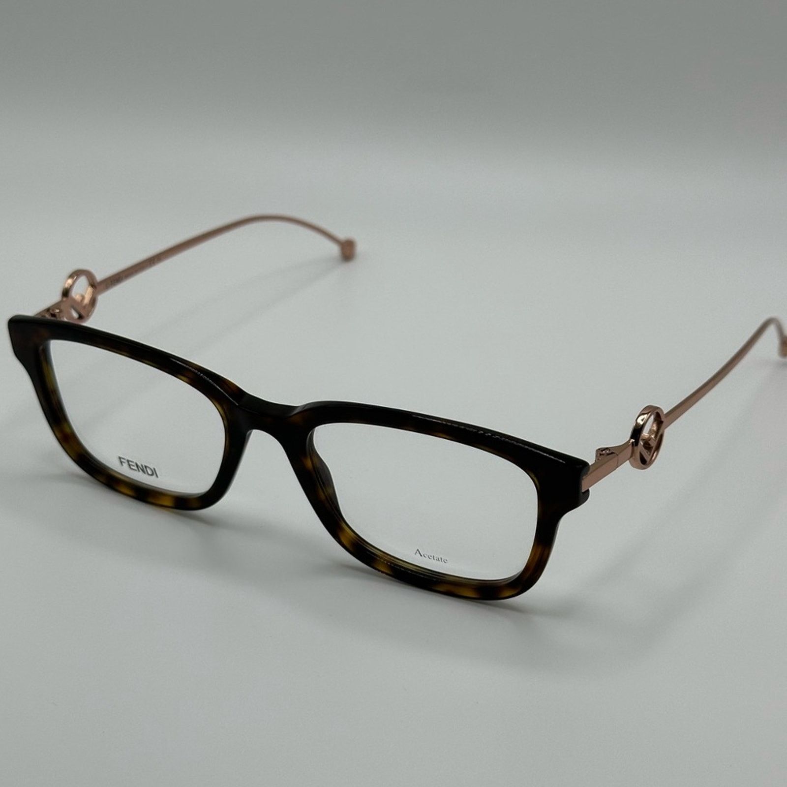 Fendi BRAND NEW FENDI FF0418 02IK 00 Havana Unisex Eyeglasses Size ONE SIZE - 1 Thumbnail