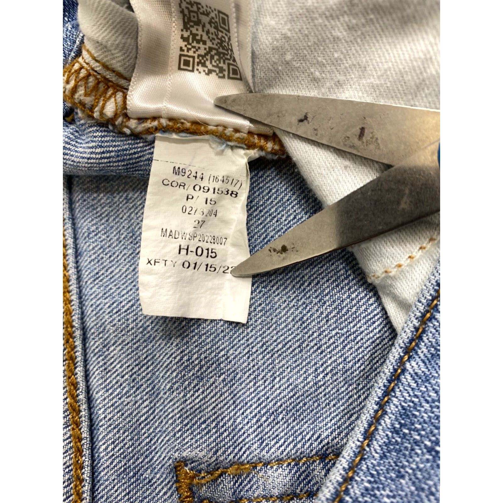 Madewell VINTAGE Madewell Jeans Women 27x27 Blue High Rise Casual Regular 9820 Straight Pockets Stretch Size 27" / US 4 / IT 40 - 5 Thumbnail